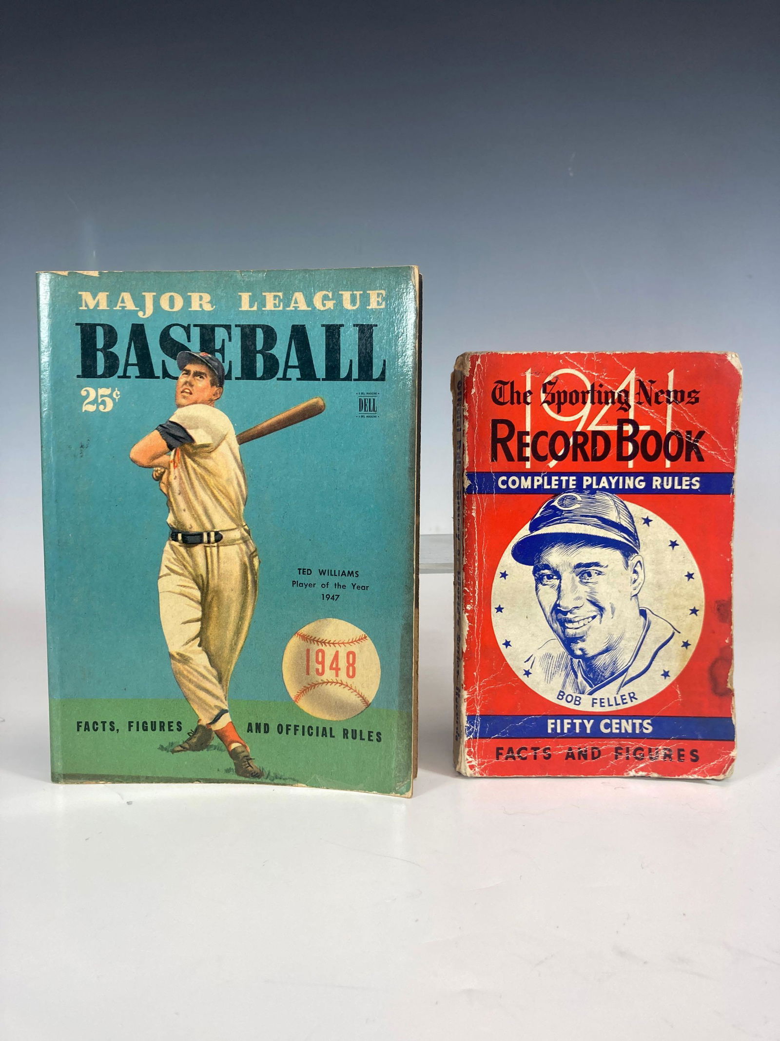 (2) Important 1940's Baseball Books From Bob Feller (1 of 15)