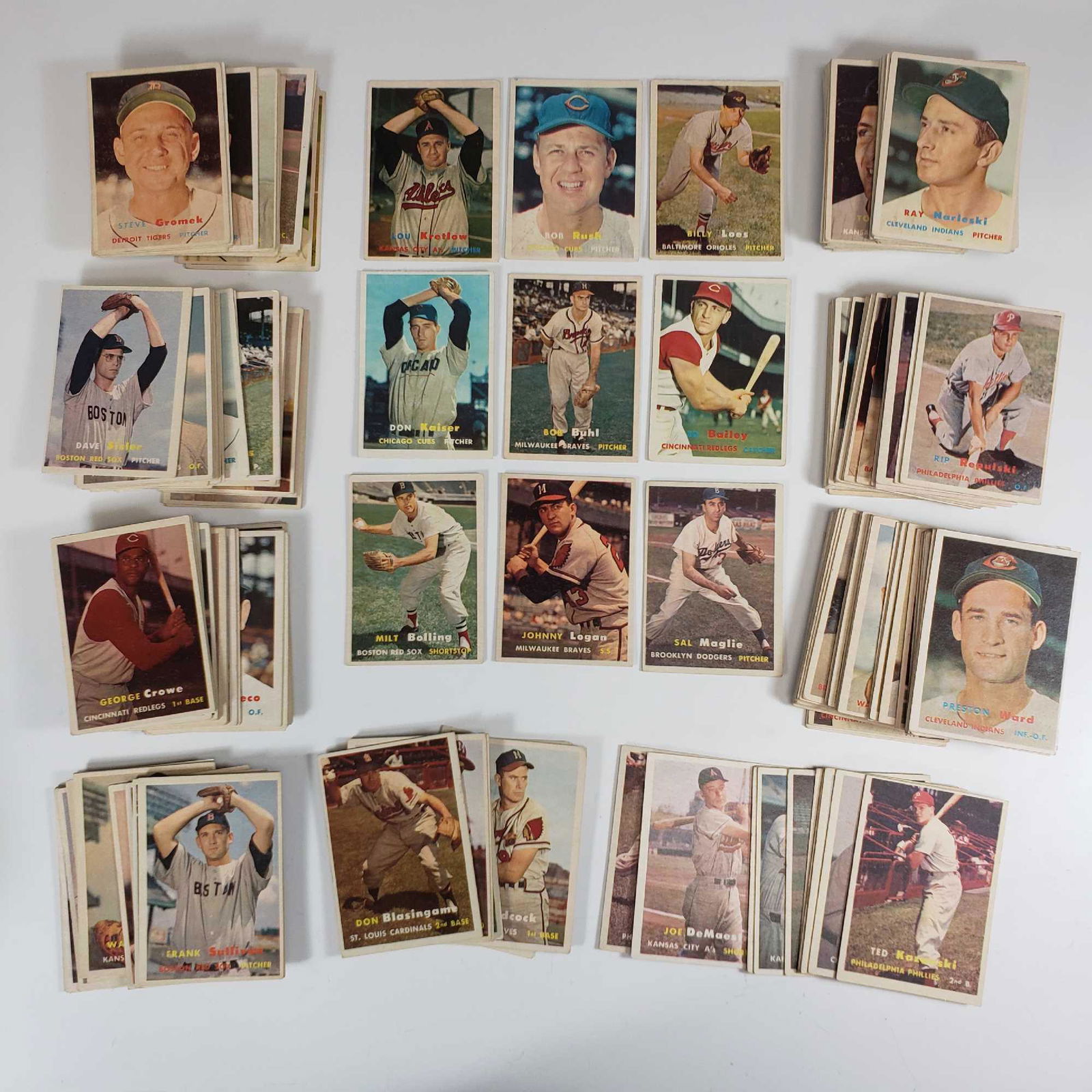 1957 Topps Baseball Lot of 200+ Different (1 of 6)