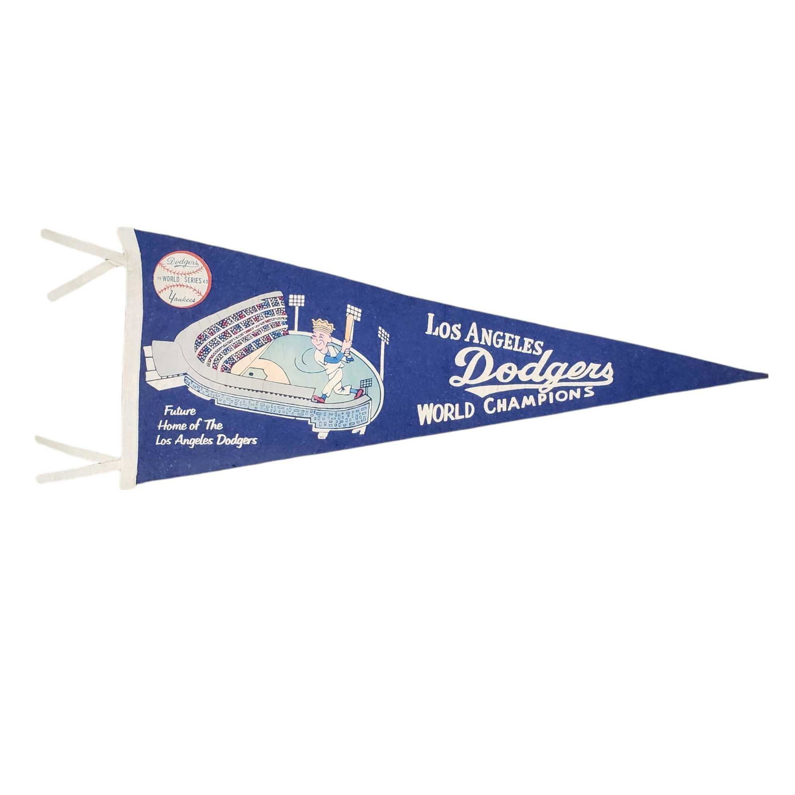 1963 Los Angeles Dodgers World Series Champions Pennant (1 of 7)