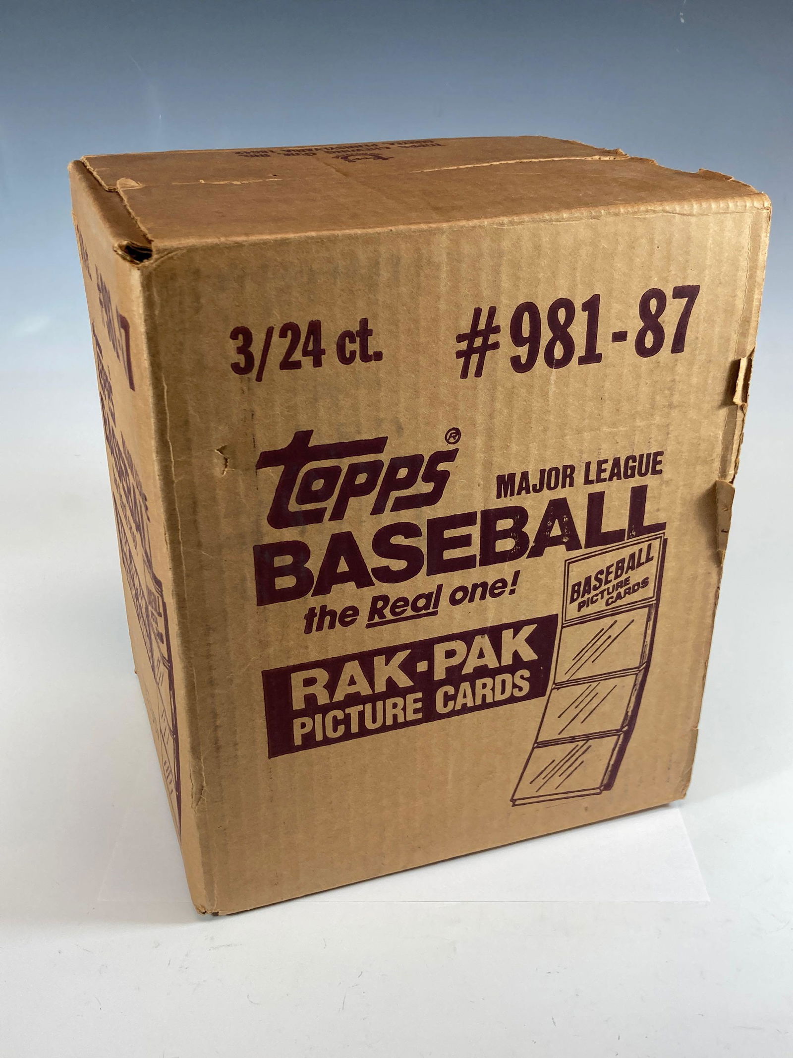 1987 Topps Baseball Card Unopened Rak Pak Case (1 of 4)