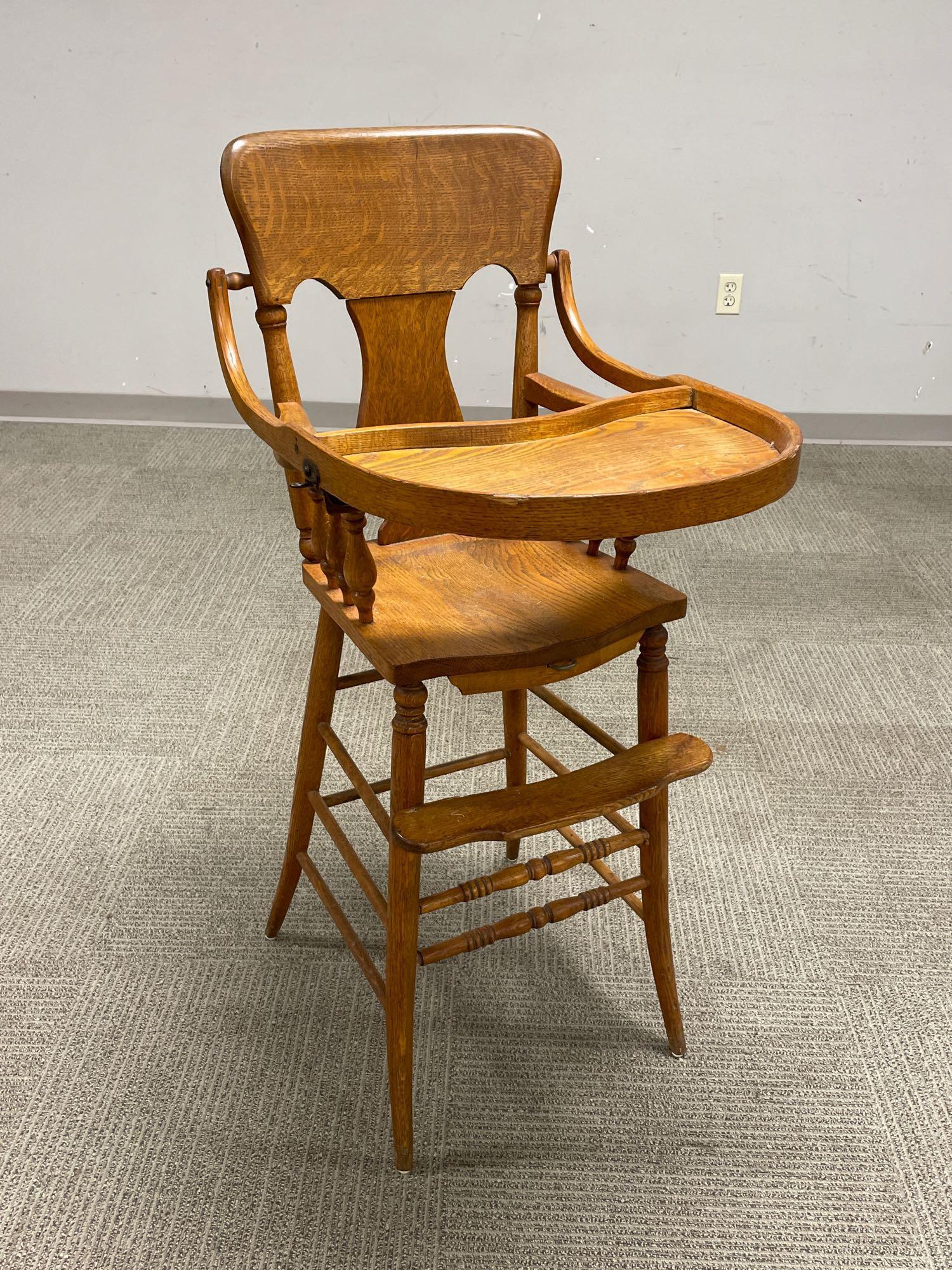 American Oak Childs High Chair (1 of 15)