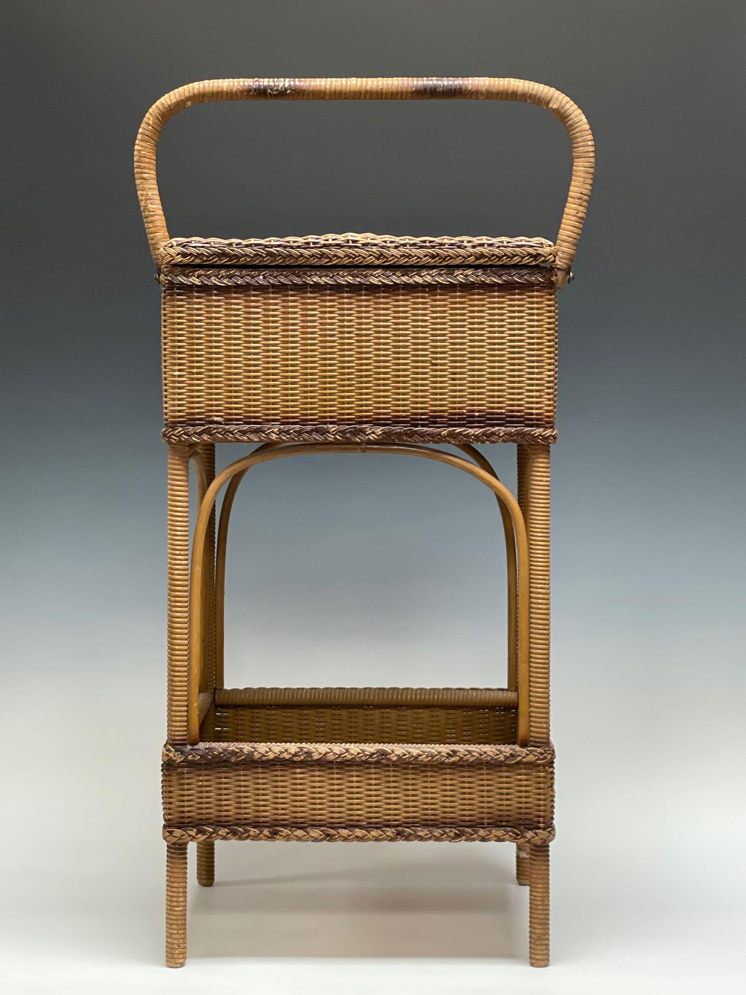 19th Century Wicker Sewing Stand (1 of 11)