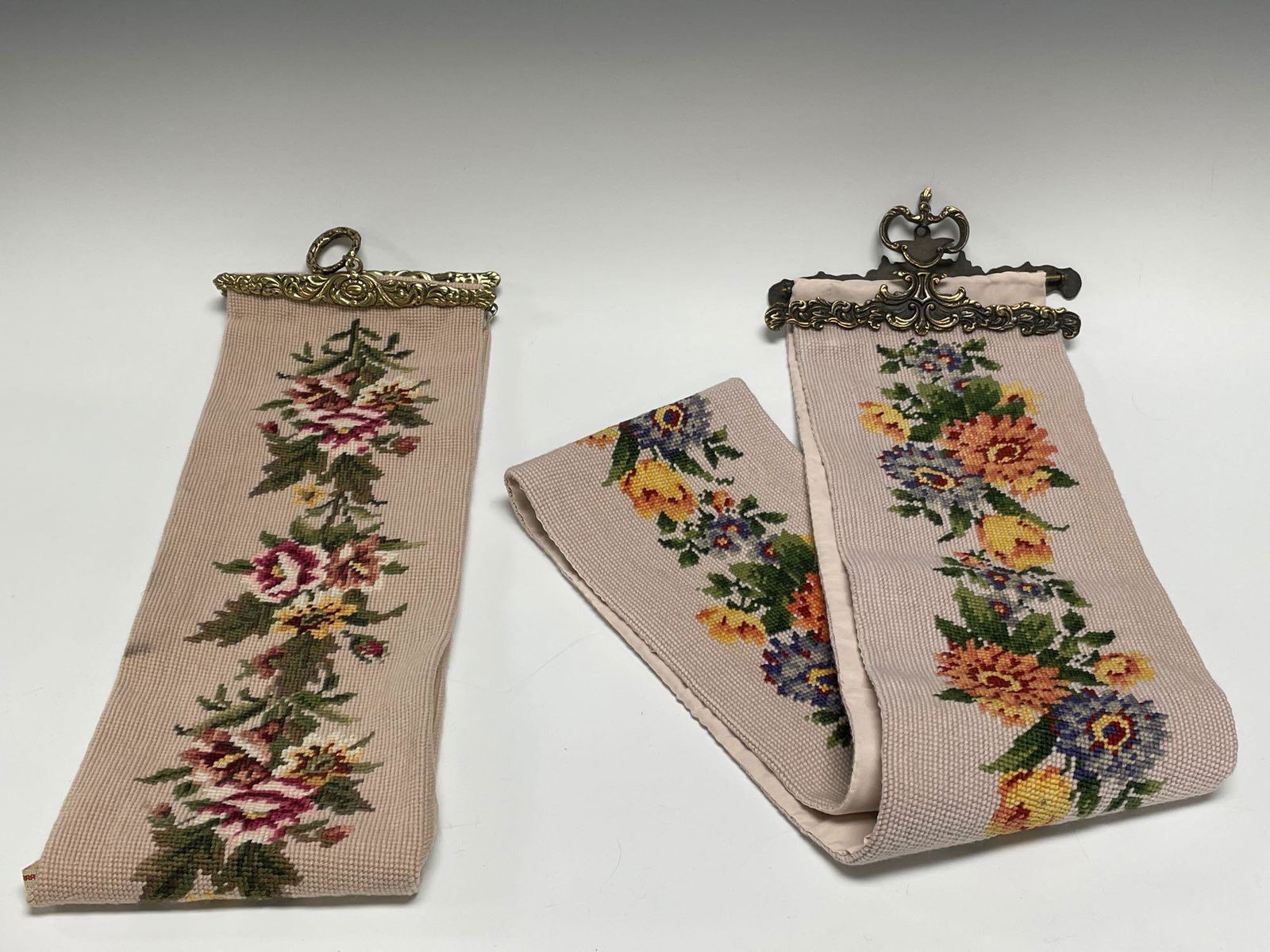 Two (2) Needlework Victorian Style Bell Pulls - Anne (1 of 8)