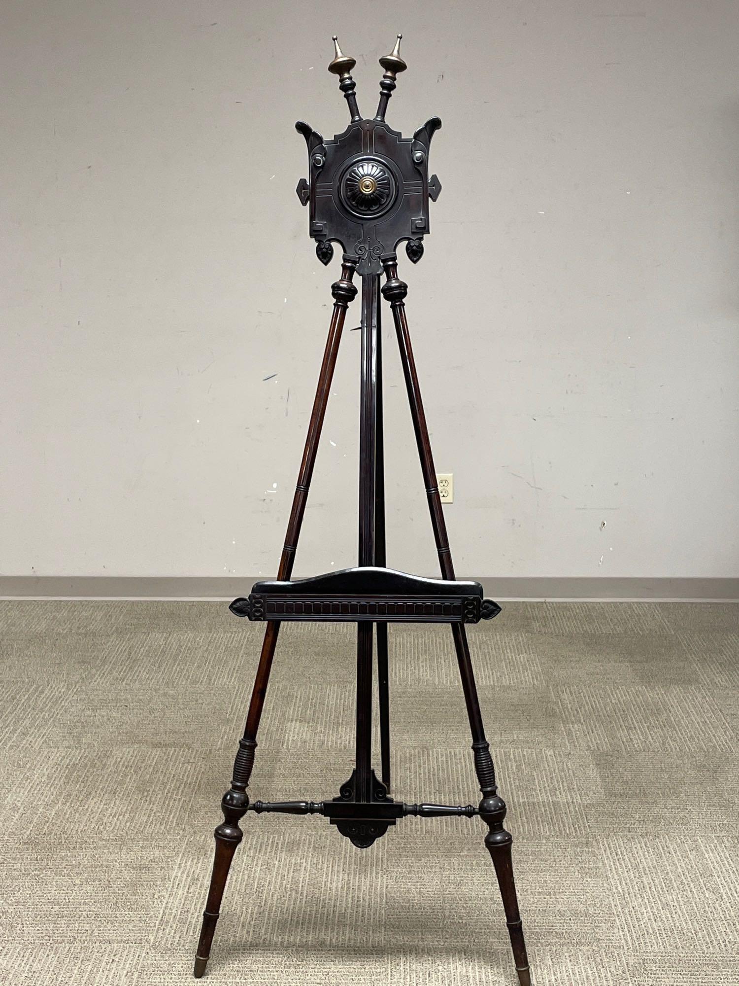 19th Century Walnut Mixed Wood Ebonized Easel (1 of 13)