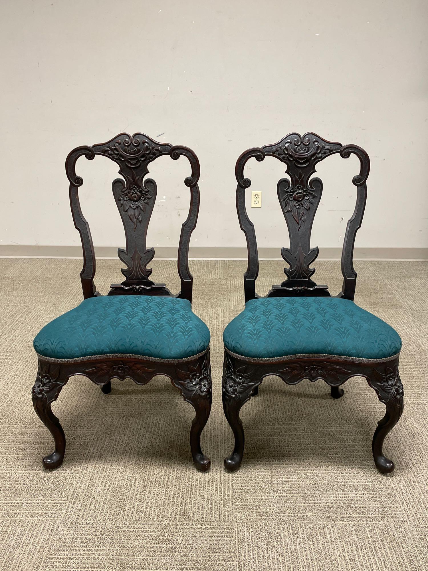 Pair of Georgian Style Chairs Williamsburg collection (1 of 15)