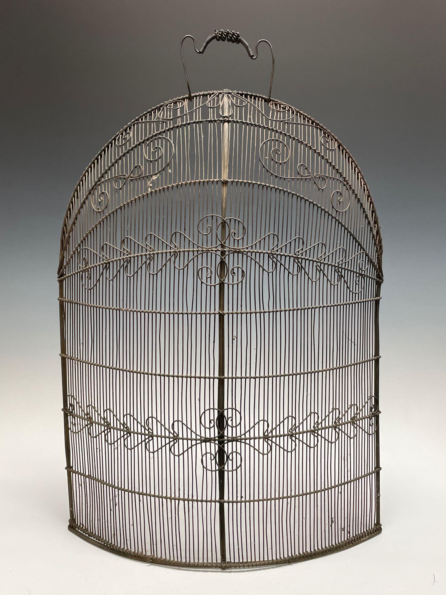 Antique French Wire Cinder Guard Fireplace Screen (1 of 7)