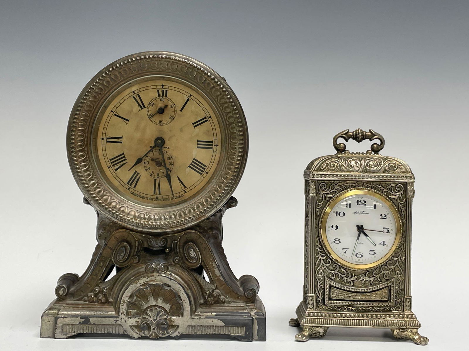 Two Seth Thomas Desk Mantle Clocks (1 of 16)