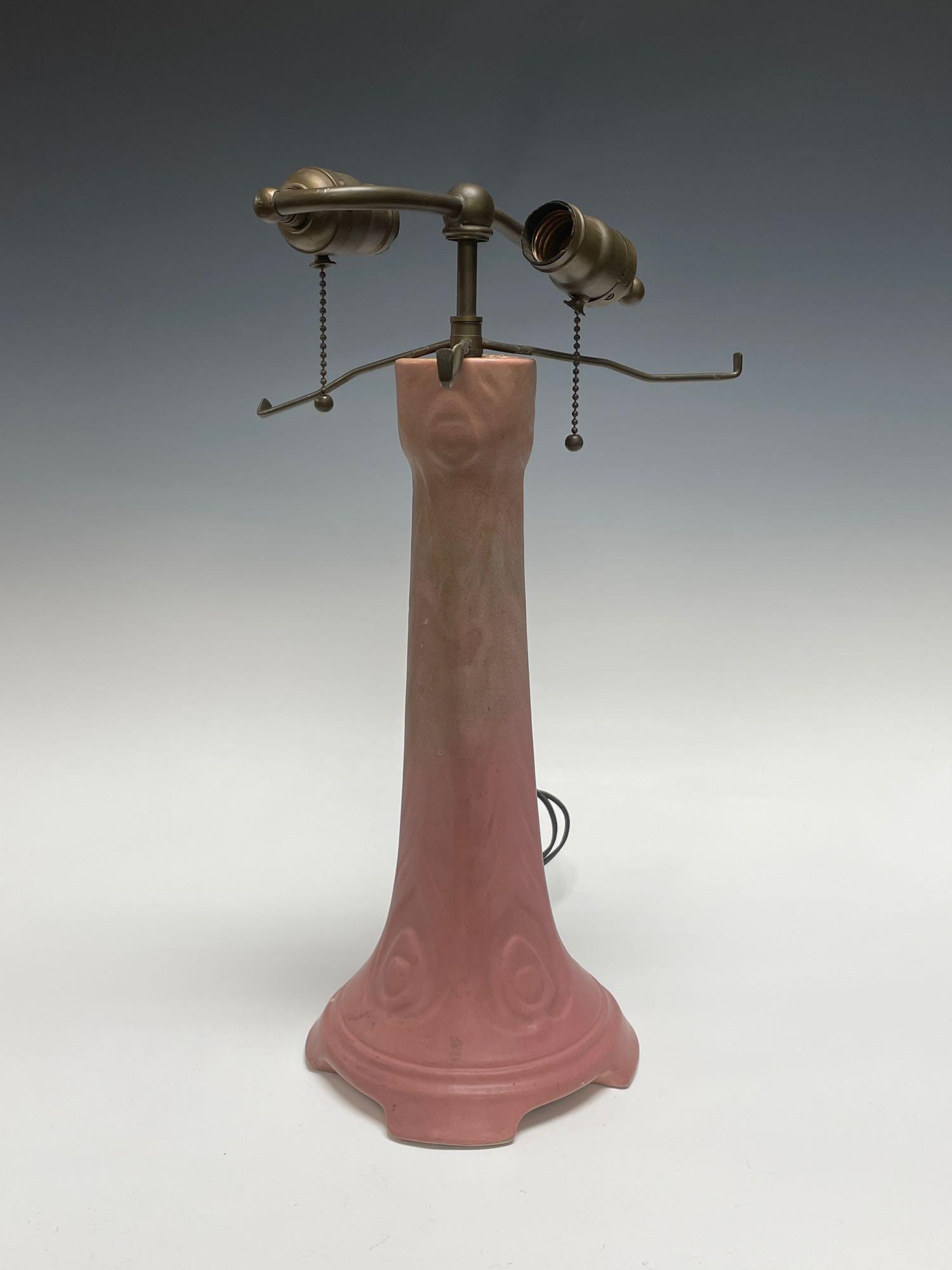 Rookwood Pottery Peacock Feather Pattern Lamp (1 of 11)