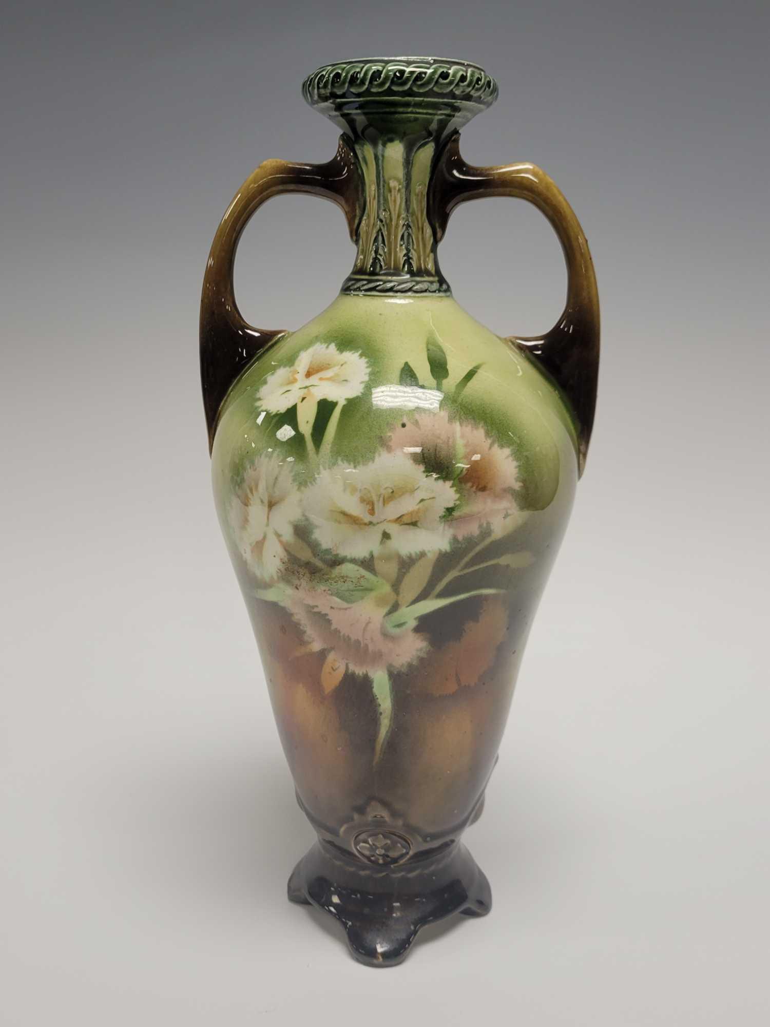 Austrian Double Handled Narrow Neck Floral Vase (1 of 11)