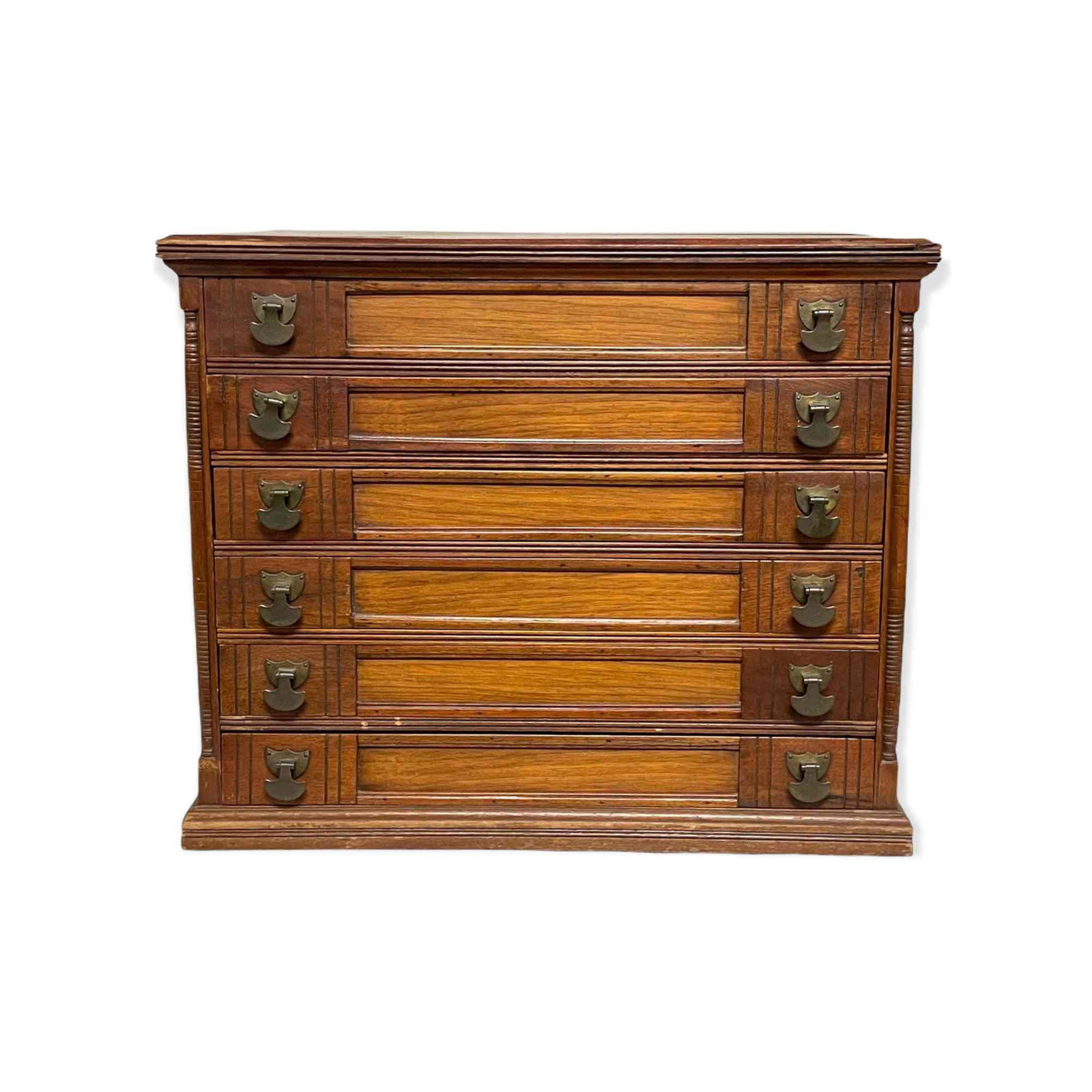 American 19th C. Six Drawer Spool Cabinet (1 of 17)