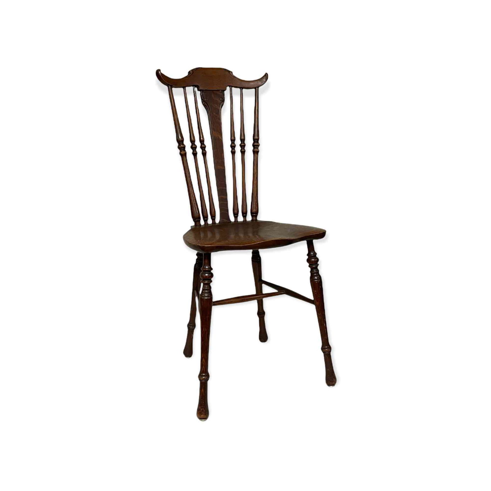 1890 American Quarter Sawn Oak Desk Chair (1 of 10)