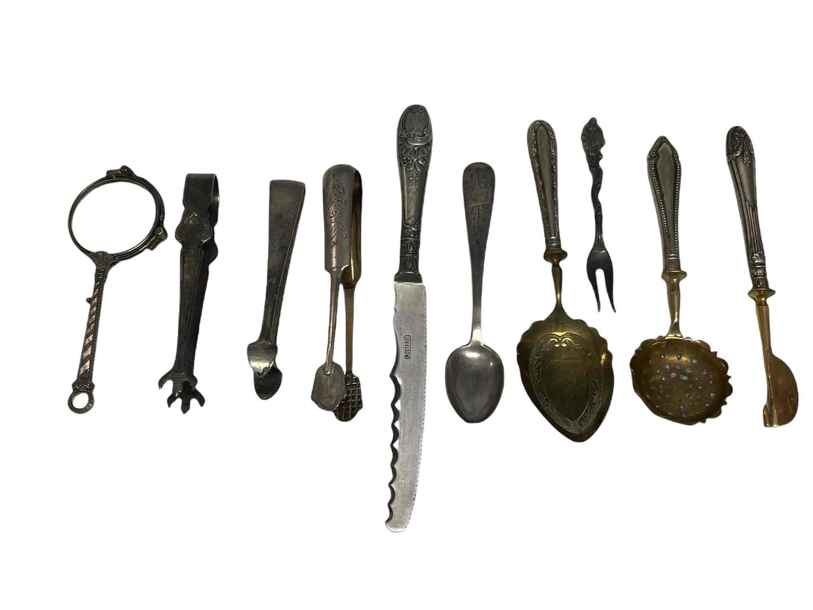 Ten (10) Various Russian - German Silver Service (1 of 19)