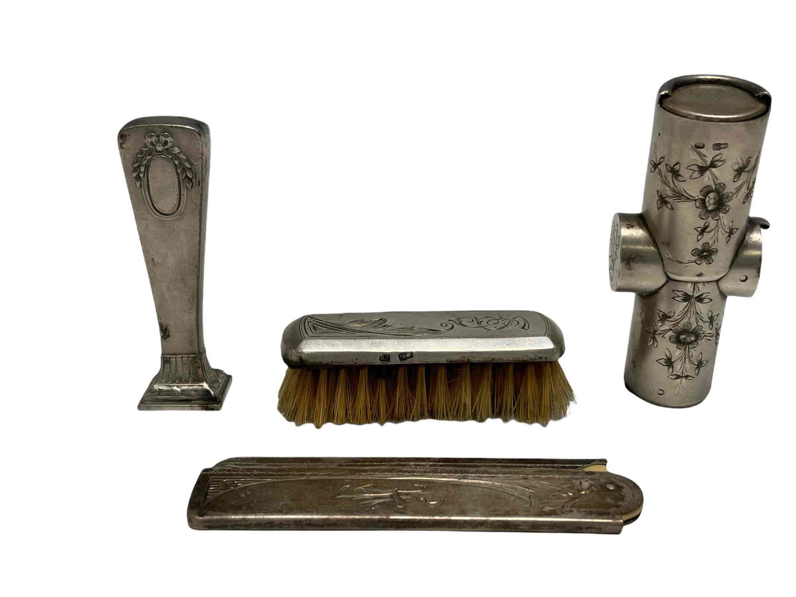 Imperial Russian Silver Coin Box - 2pc Vanity Set (1 of 20)