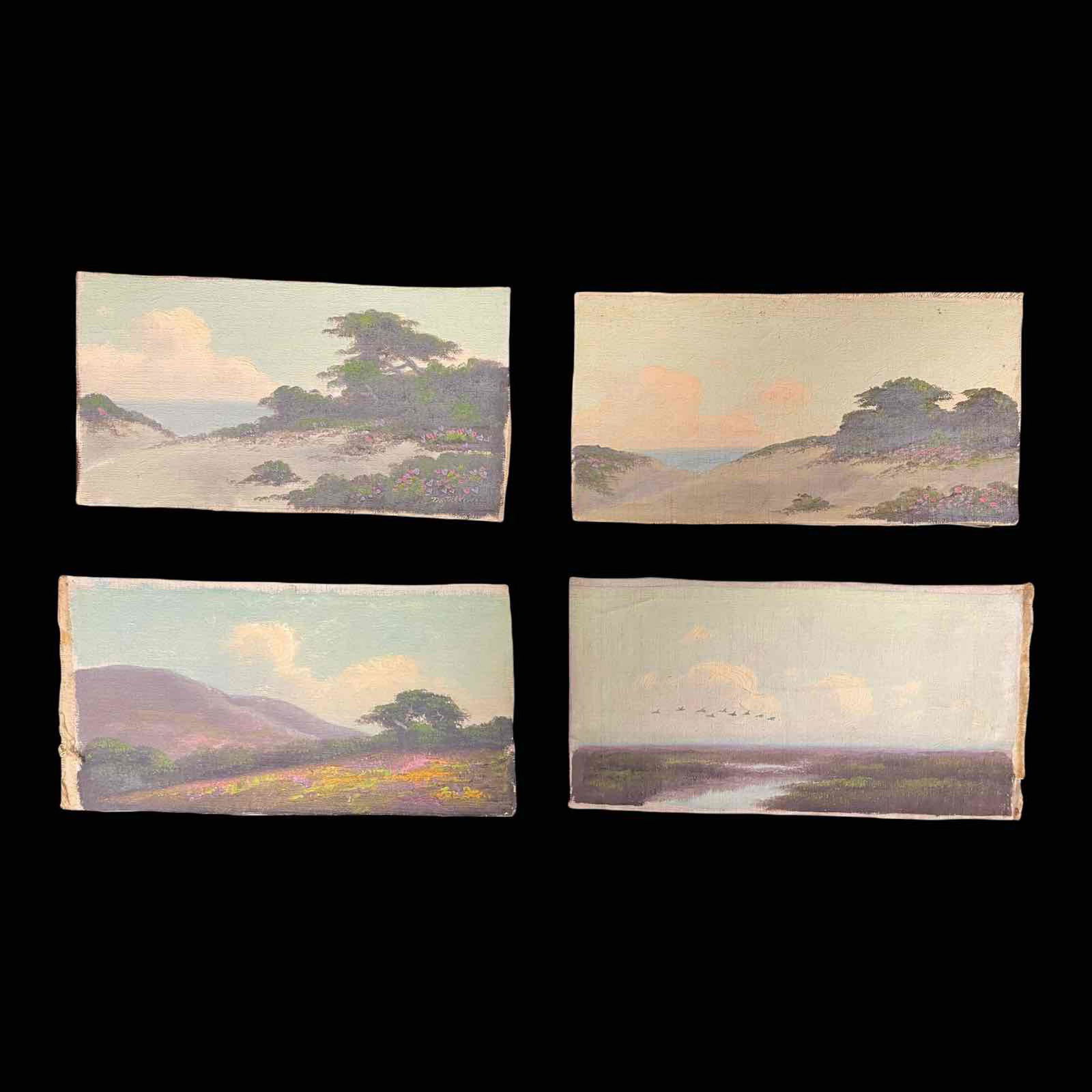 Four (4) Richard Detreville (American 1864-1929) Oil (1 of 20)