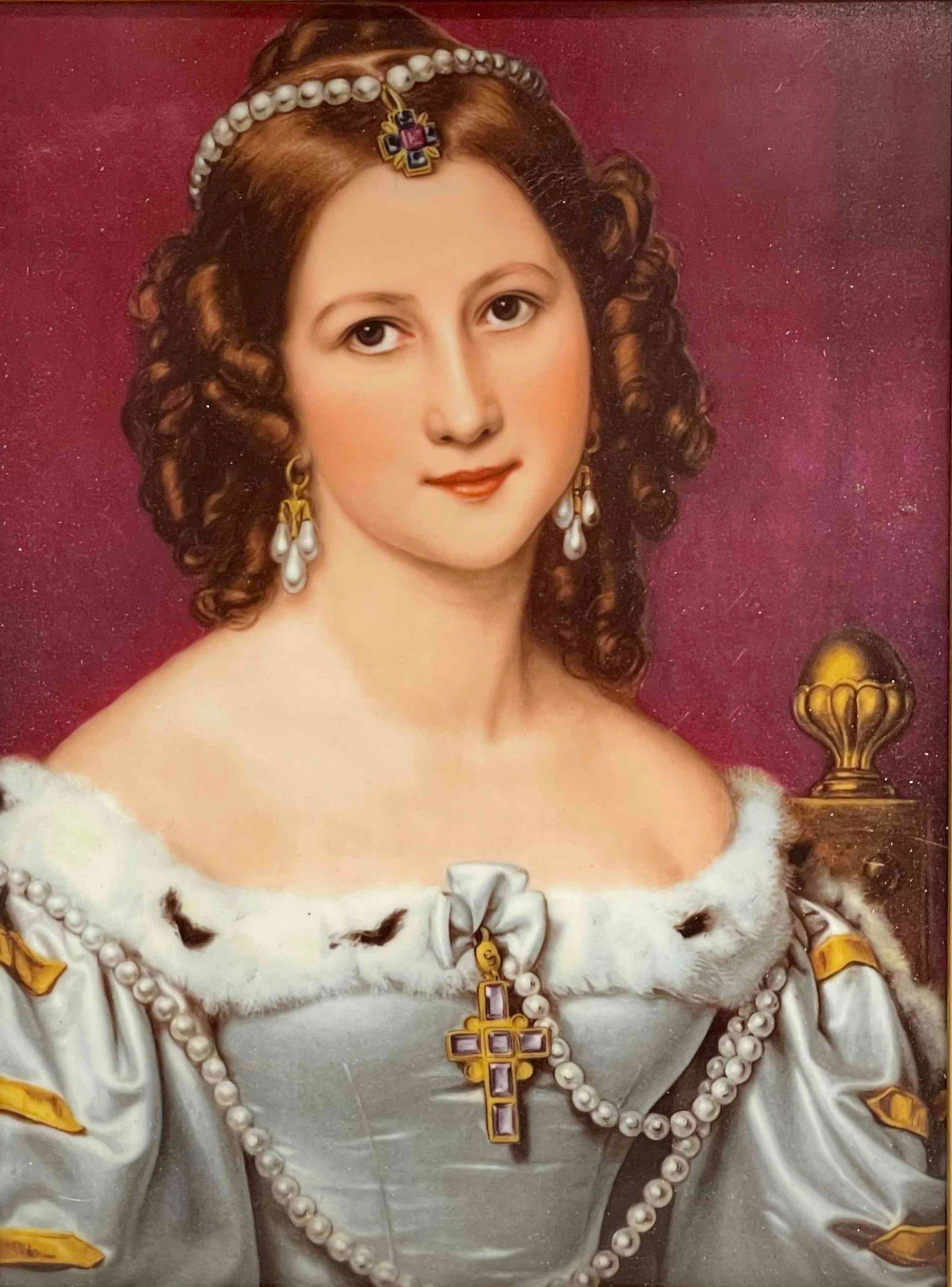 R.P.M. Porcelain Tile Framed Plaque Charlotte Von Owen (1 of 13)