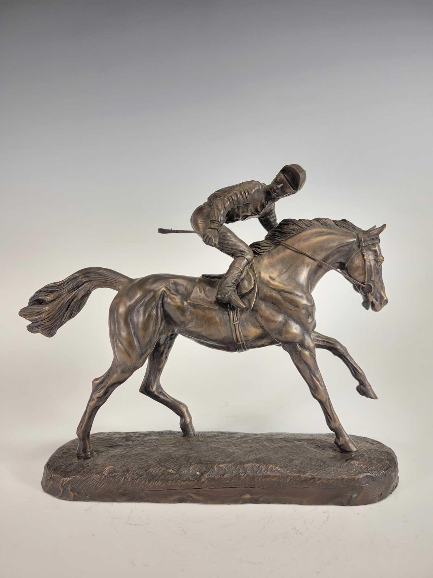 Bronze Clad Horse and Jockey Statue (1 of 11)
