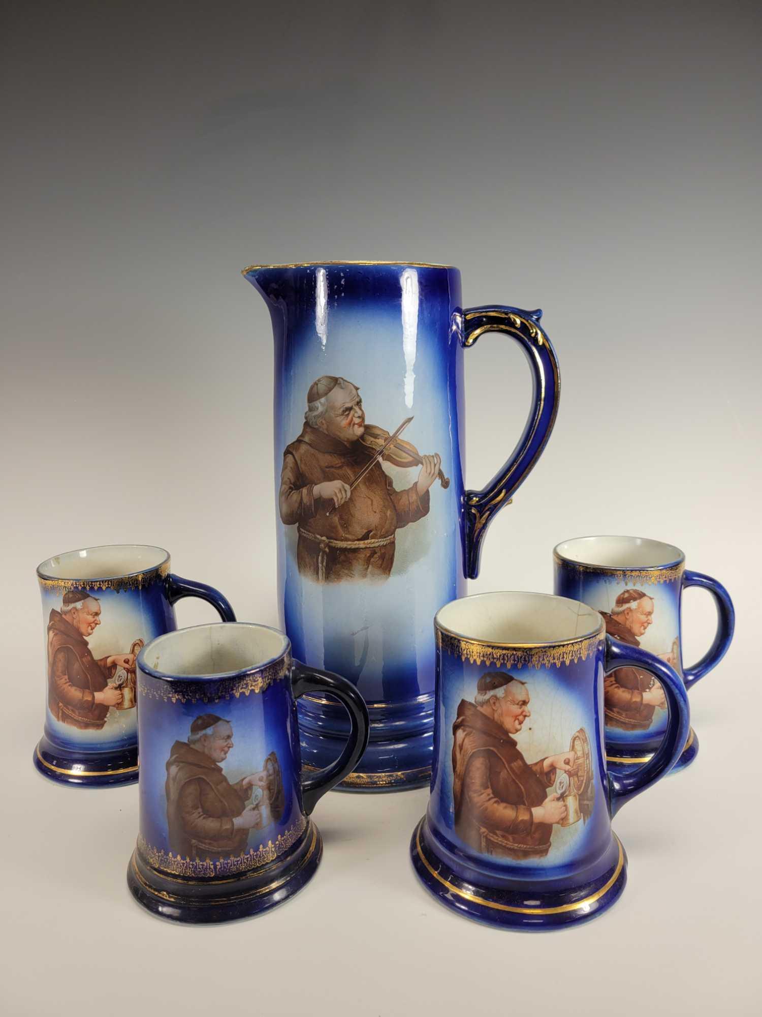 Tankard and Mugs with Monk Sebring Porcelain (1 of 16)