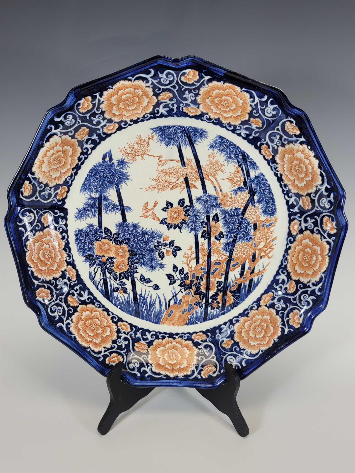 Large Chinese Deep Charger Plate (1 of 12)