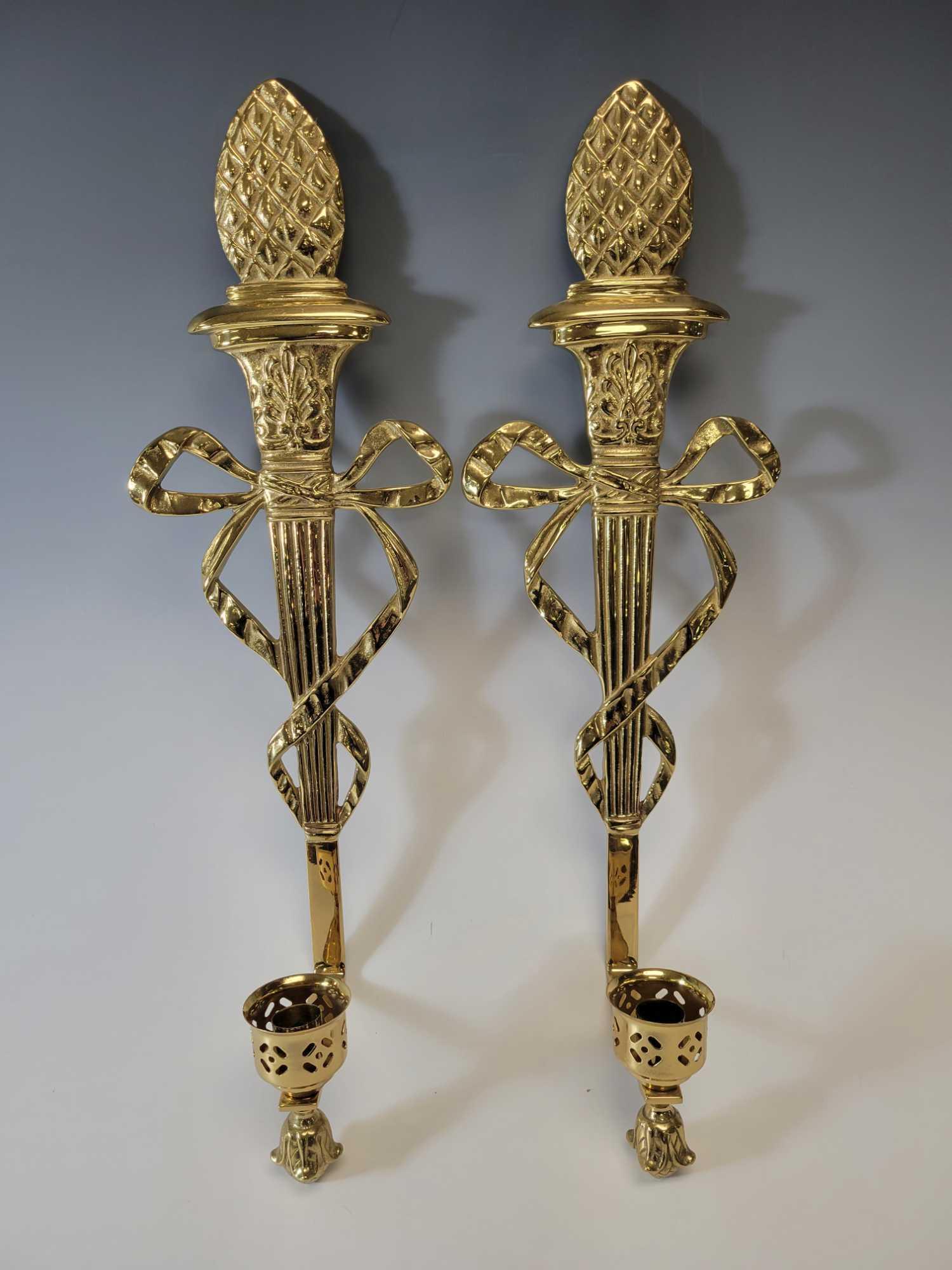 French Style Brass Wall Sconces (1 of 13)