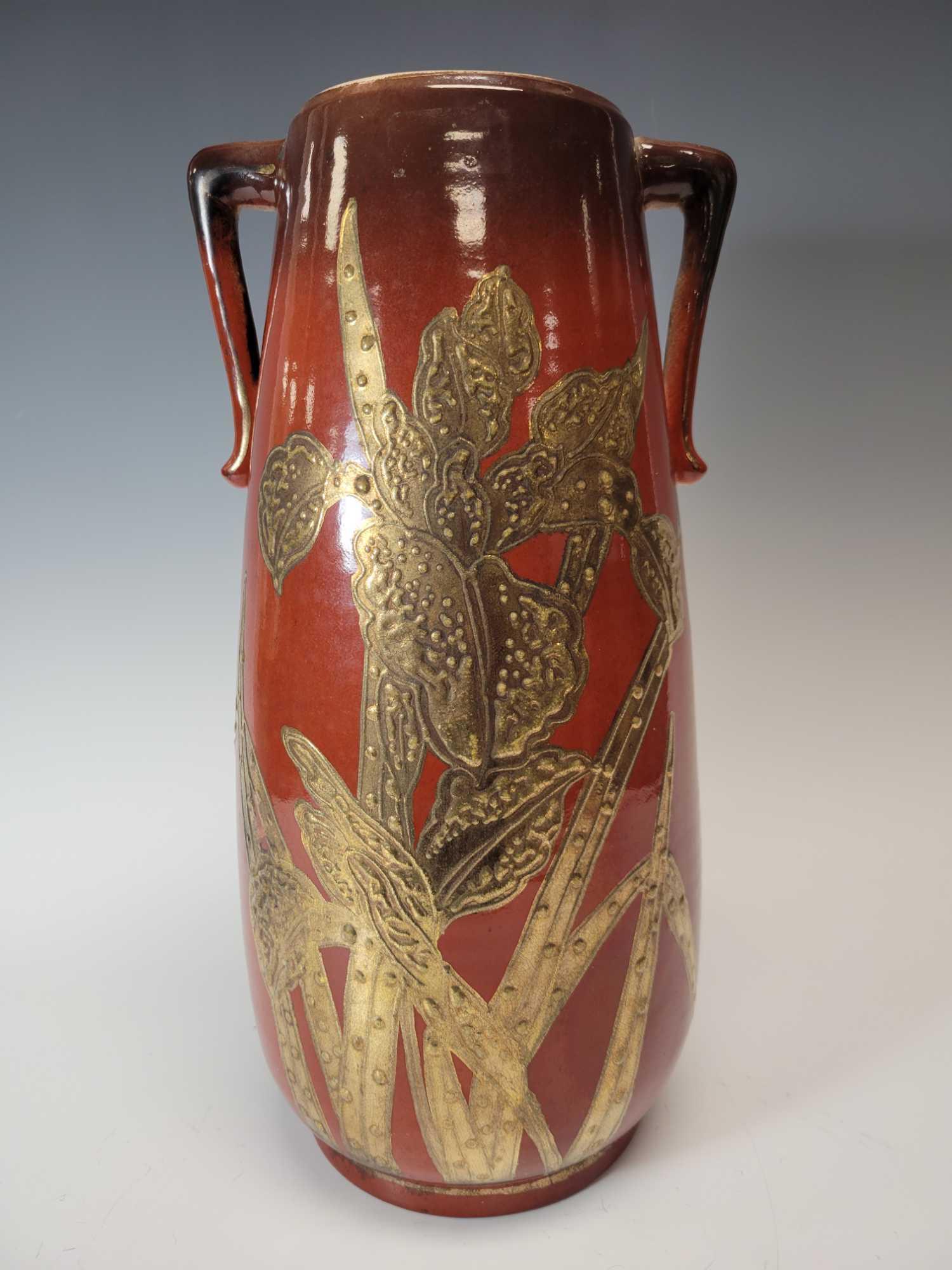 19th Century Flambe Double Handle Vase (1 of 10)