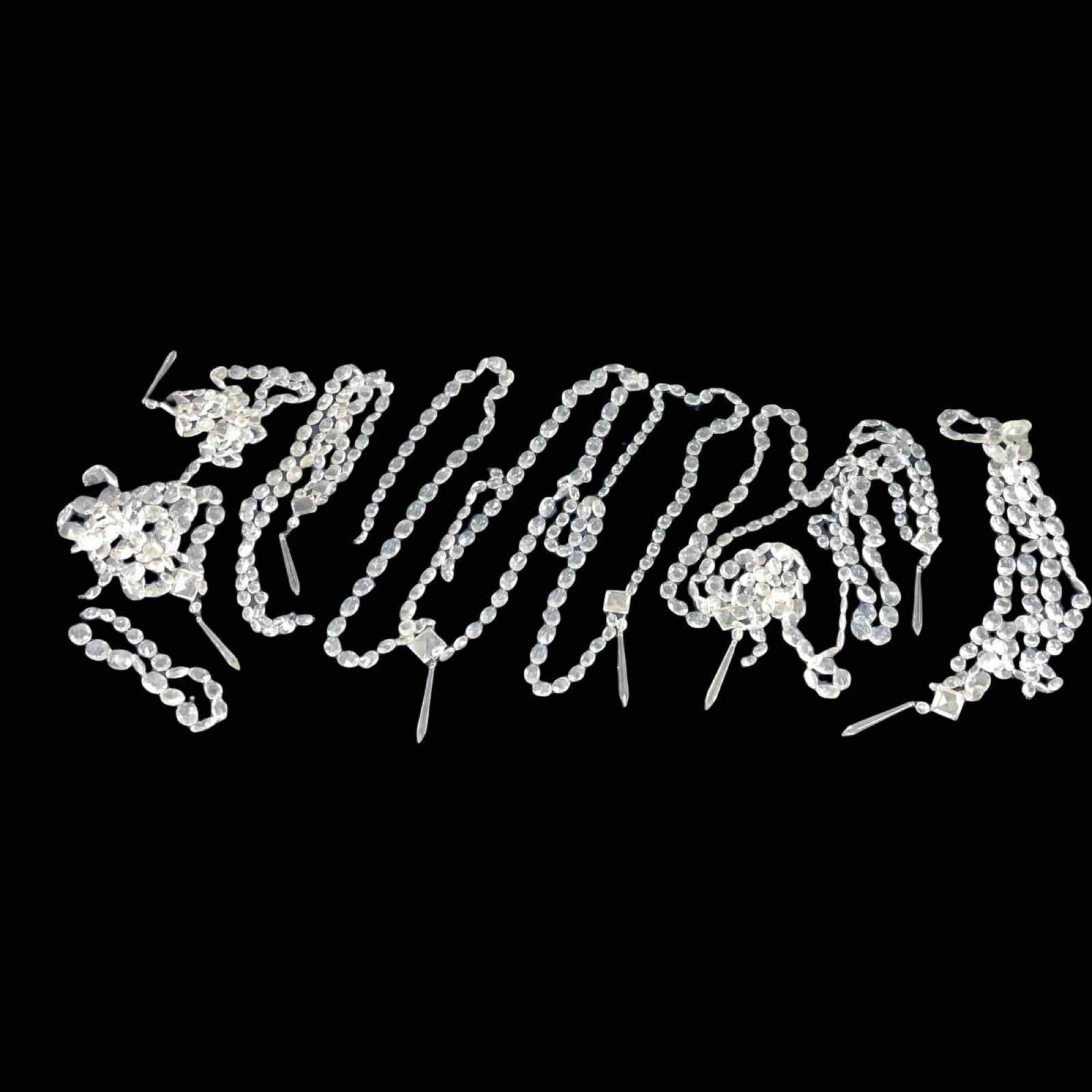 Large Group of Rope Chandelier Crystal Prisms (1 of 20)