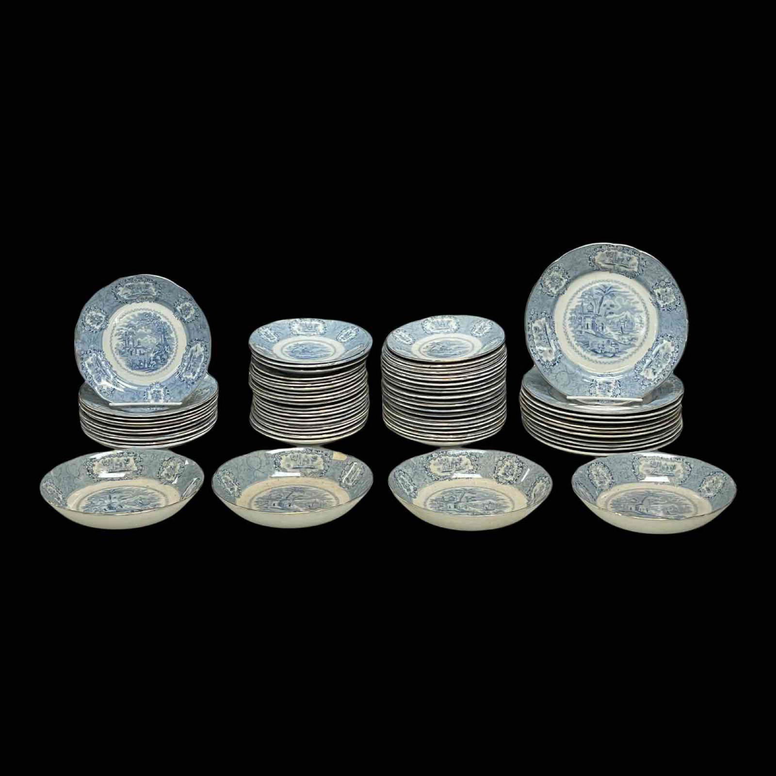 Sixty Eight (68) Ridgway ORIENTAL English Transferware (1 of 16)