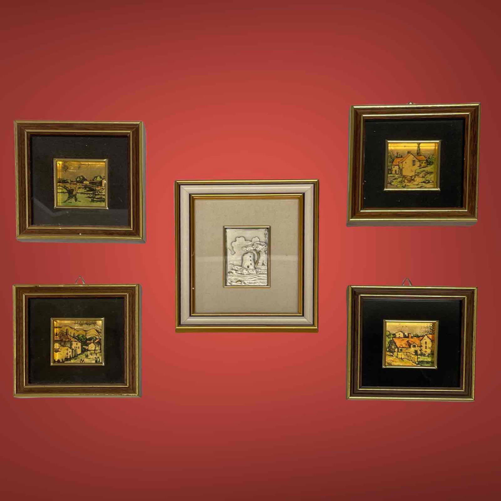 Sterling and Gold Foil Miniature Framed Art (1 of 17)