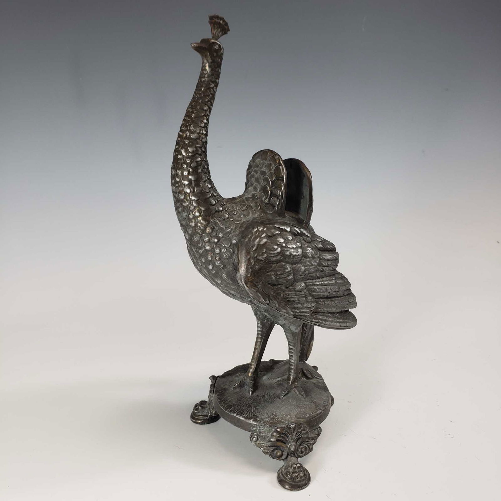 Cast White Metal Ostrich Card Display Holder (1 of 9)