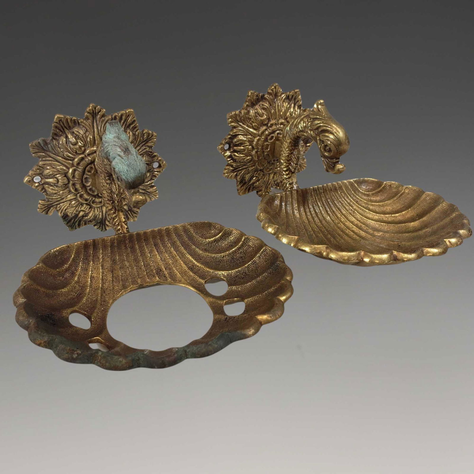 Brass Bathroom Wall Mounted Soap and Toothbrush Holders (1 of 11)