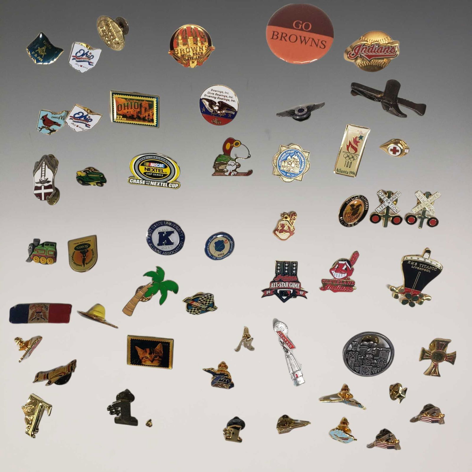 Vintage Pin Group Lot Sports, Titanic, Snoopy and Much (1 of 11)