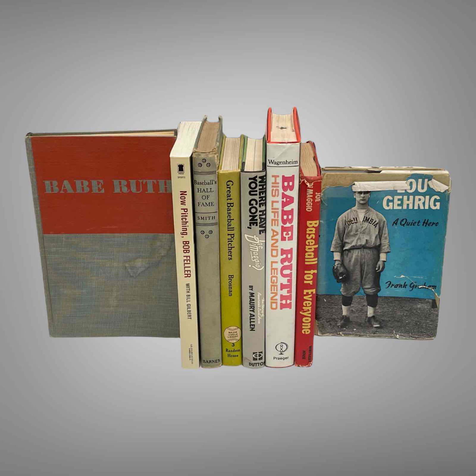 (8) FELLER LIBRARY BASEBALL RELATED BOOK - Babe Ruth (1 of 18)