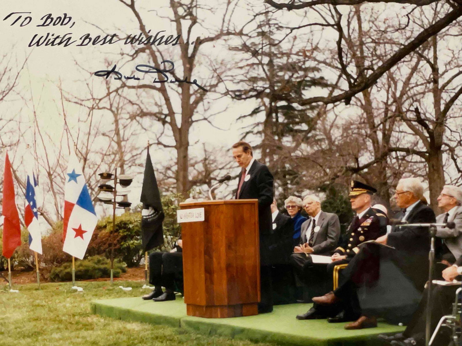 BOB DOLE SIGNED 8 X 10  PHOTO PERSONALIZED TO BOB (1 of 11)