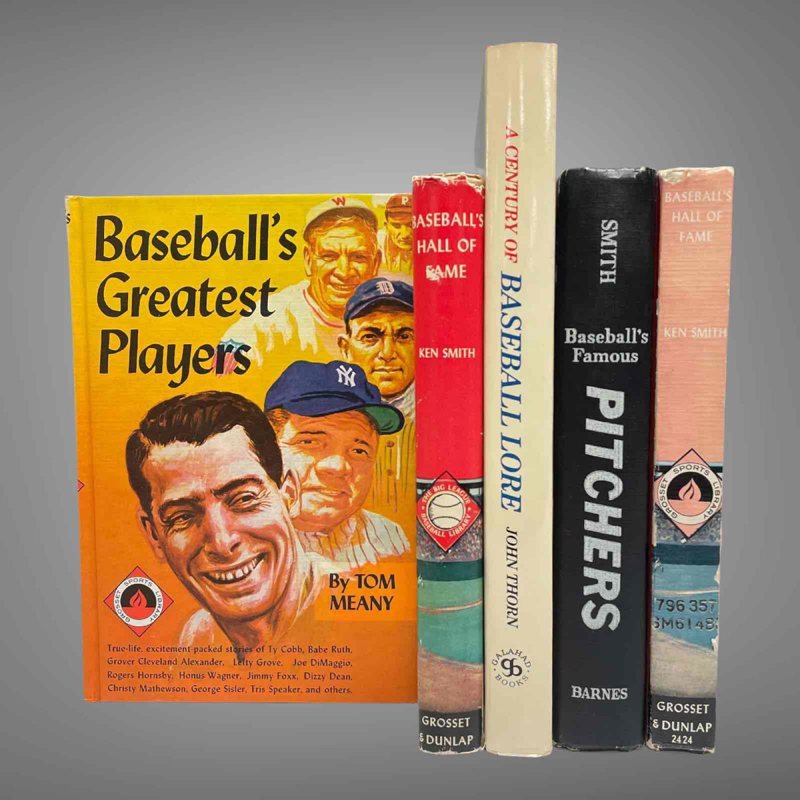 (5) VINTAGE BASEBALL RELATED BOOKS from FELLER LIBRARY (1 of 20)