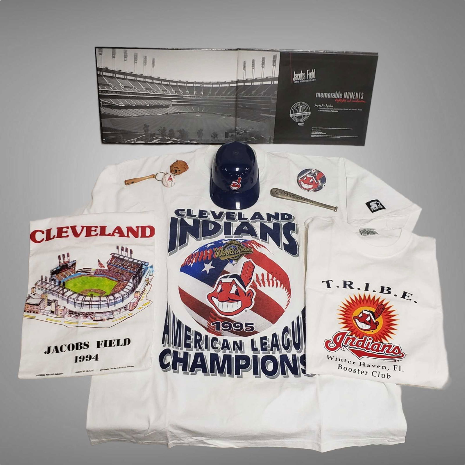 ASSORTED CLEVELAND INDIANS GROUP - 1995 TEE SHIRT & (1 of 11)
