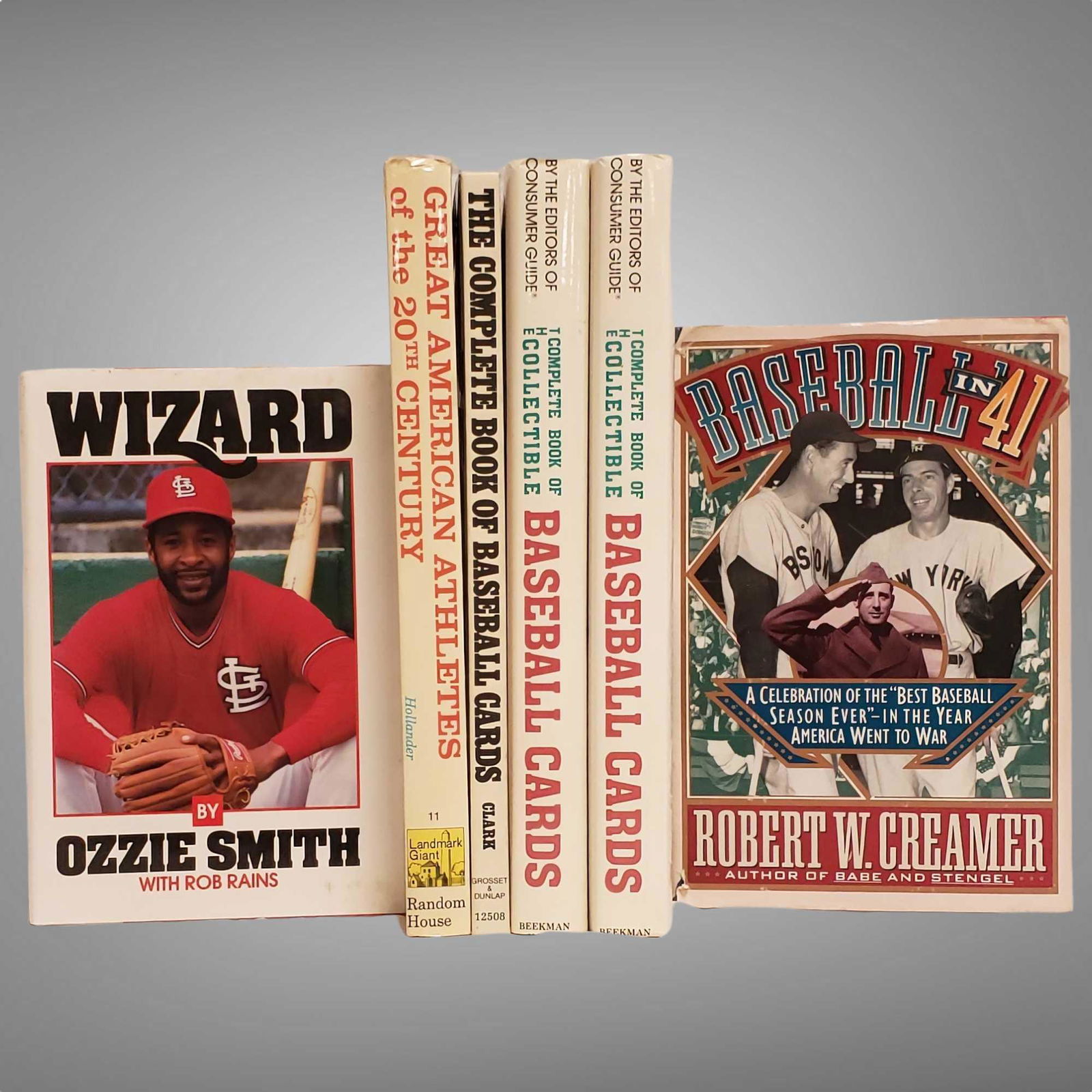 (6) VINTAGE BASEBALL RELATED BOOKS from the FELLER (1 of 7)