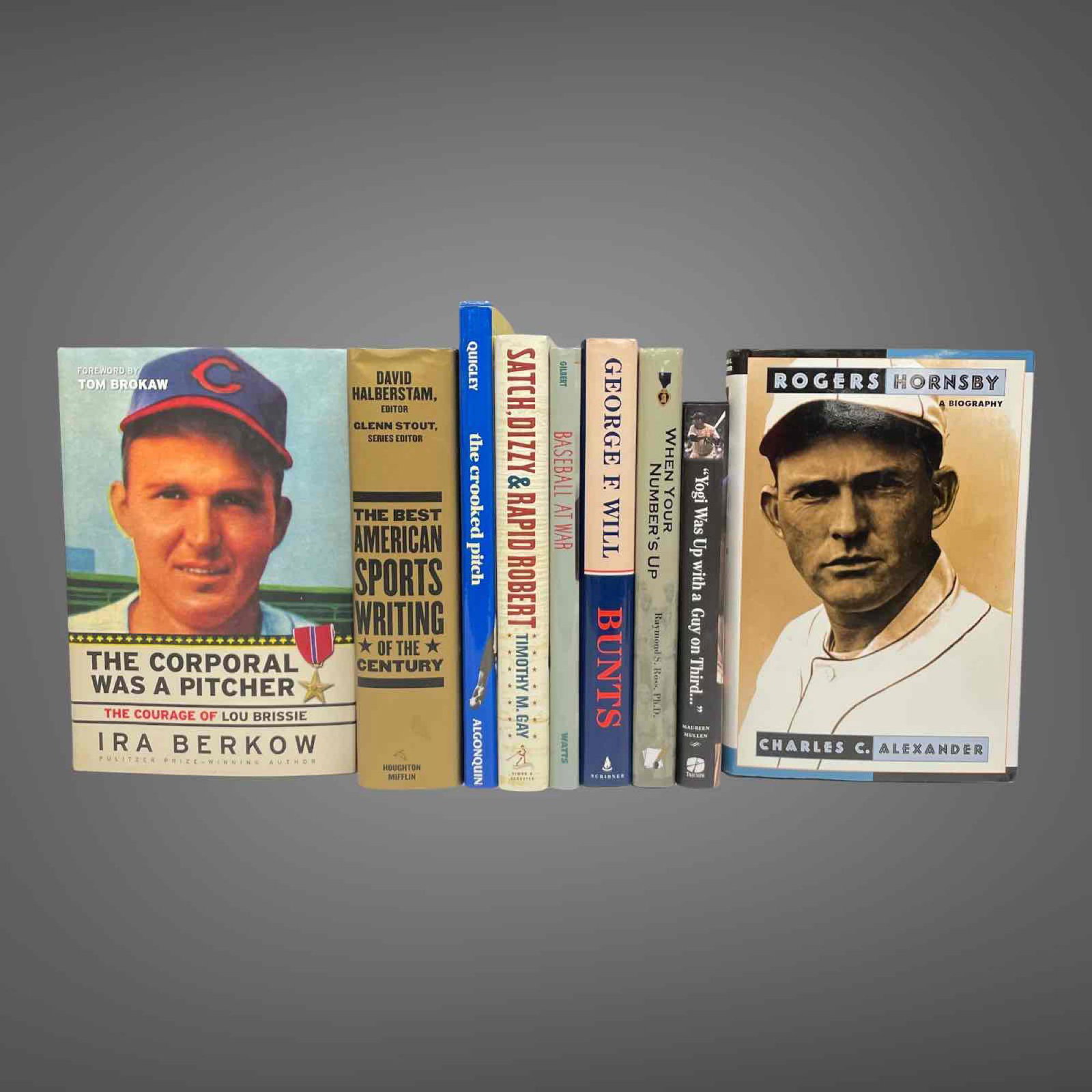 (9) FELLER LIBRARY BASEBALL RELATED BOOKS (1 of 19)