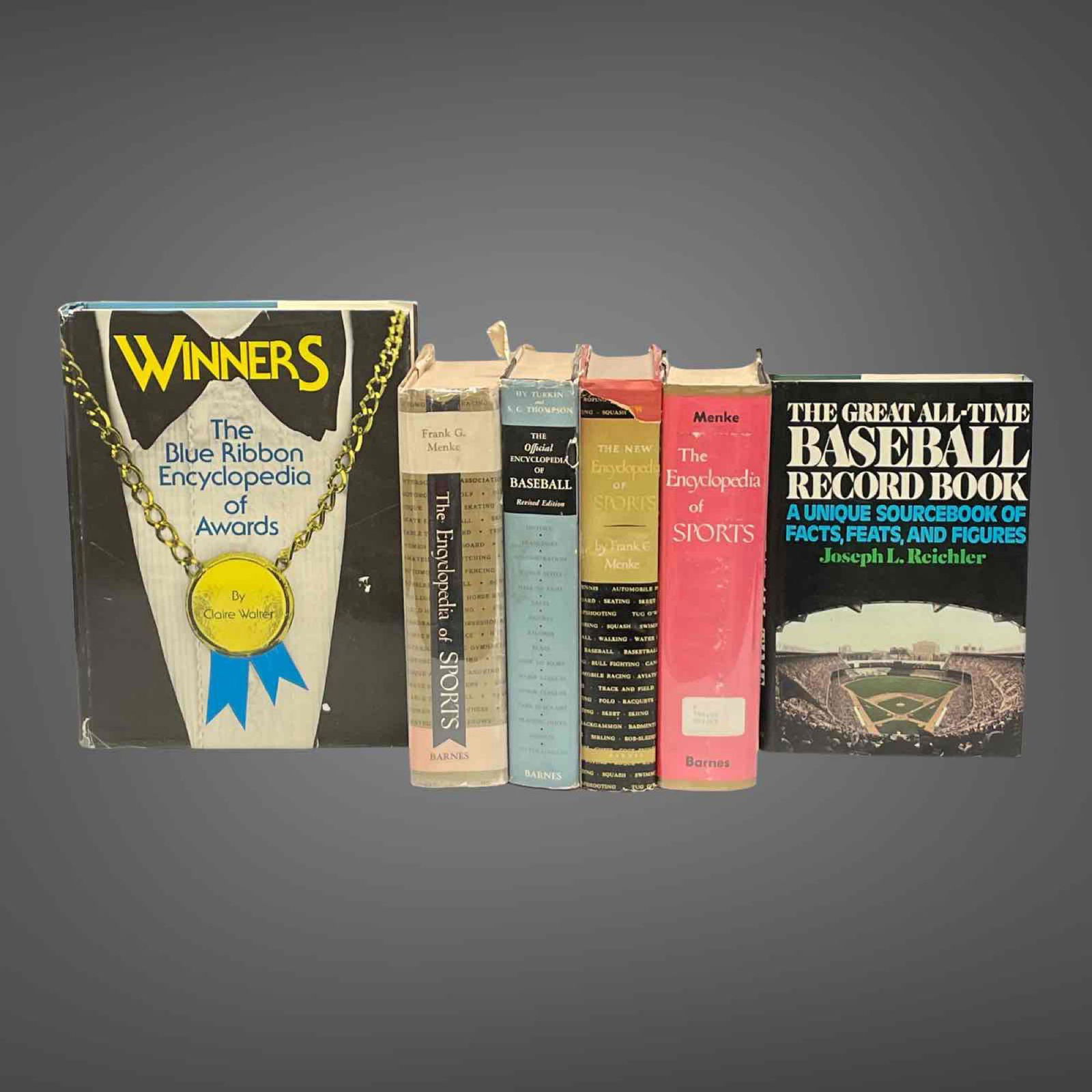 (6) VINTAGE FELLER LIBRARY BASEBALL and SPORTS BOOKS (1 of 20)