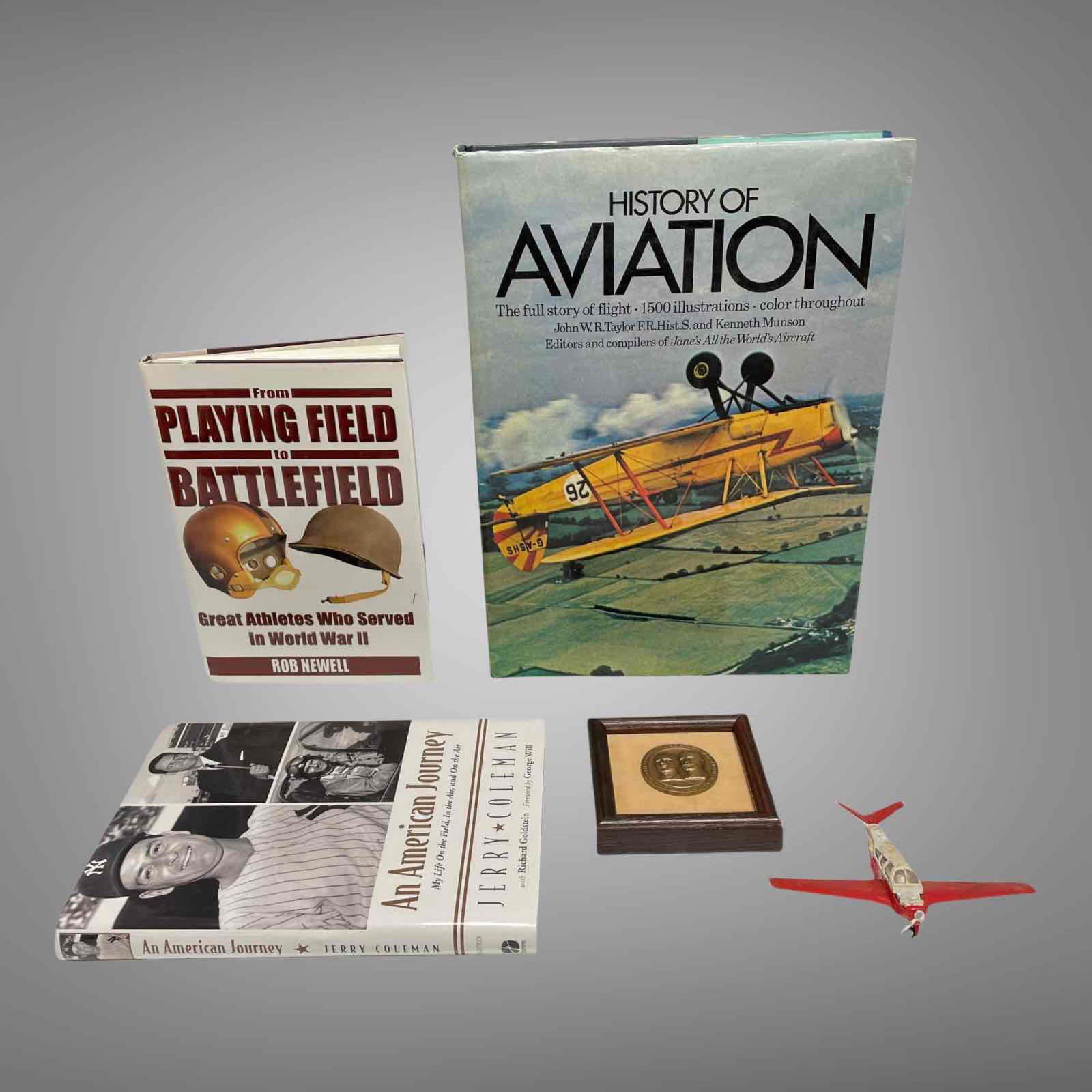 AVIATION AND MILITARY RELATED BOOKS, BRONZE & DINKY (1 of 20)