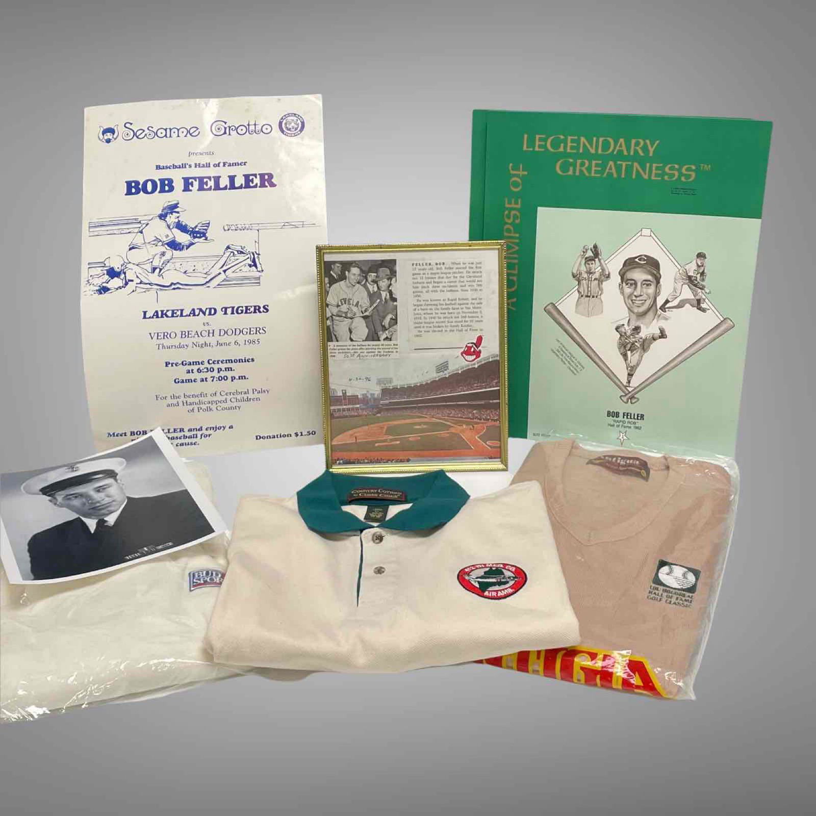 GROUP OF ASSORTED FELLER SHIRTS, SWEATERS & POSTERS (1 of 20)