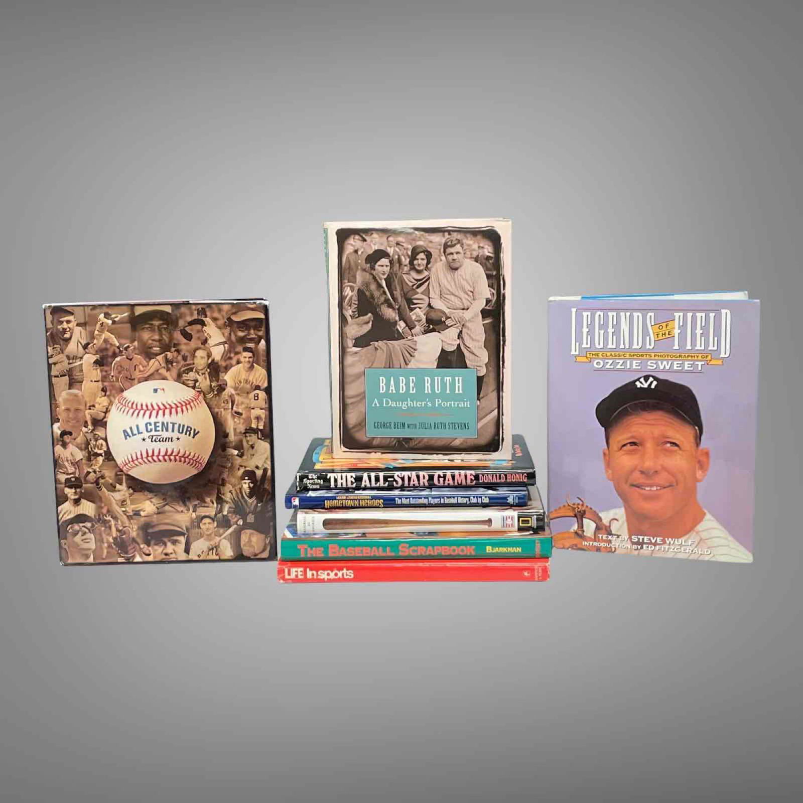 HARDBACK BASEBALL BOOK COLLECTION FELLER LIBRARY (8) (1 of 14)