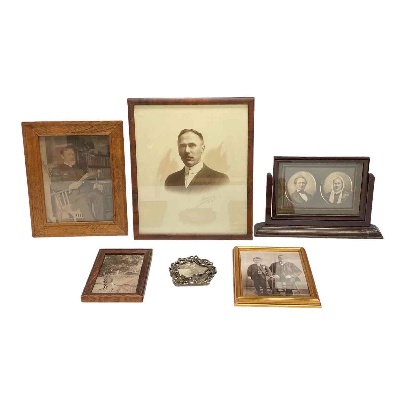 (6) Antique Picture Frames with Family Photos (1 of 20)