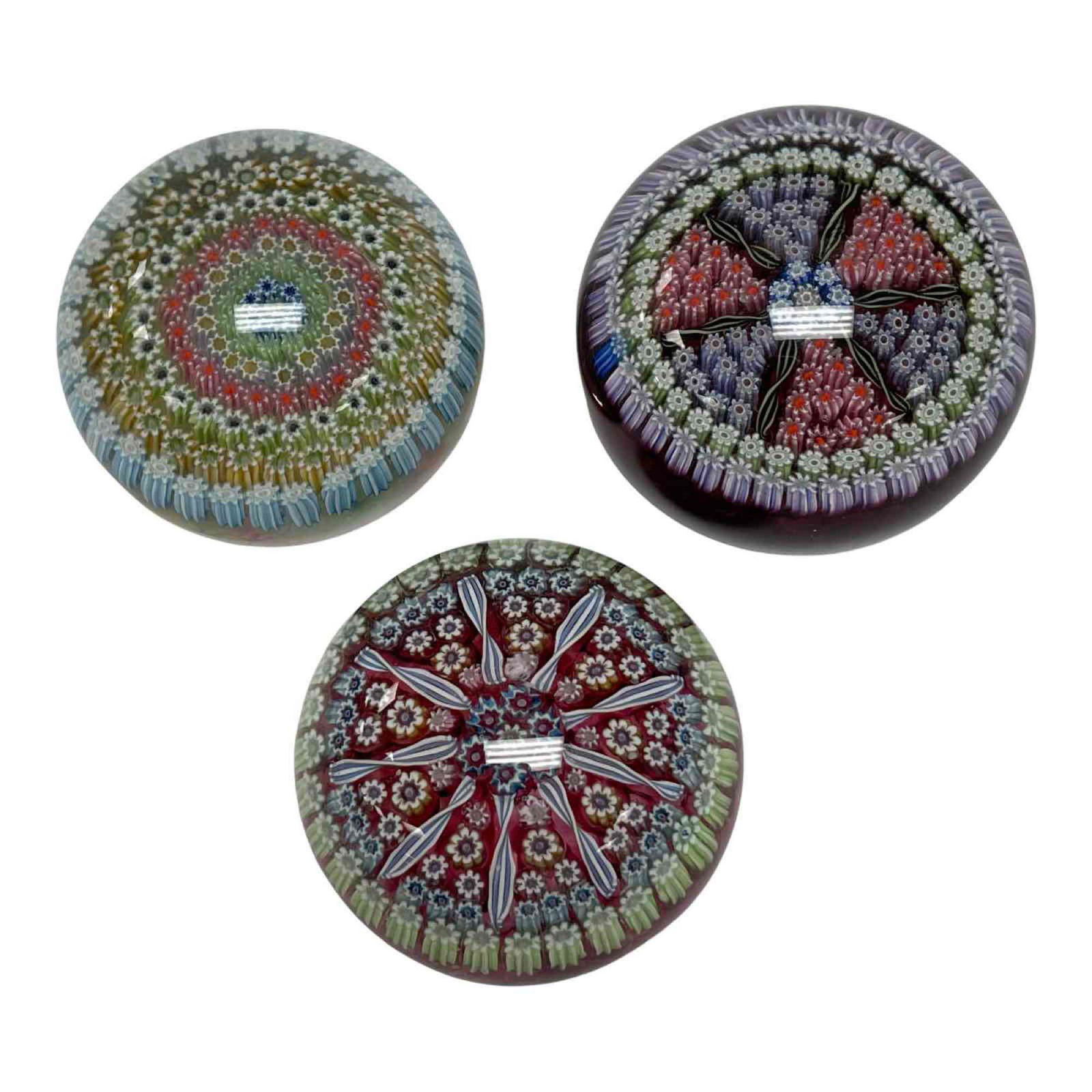 Perthshire Scotland Art Glass Millefiori Paperweights (1 of 15)