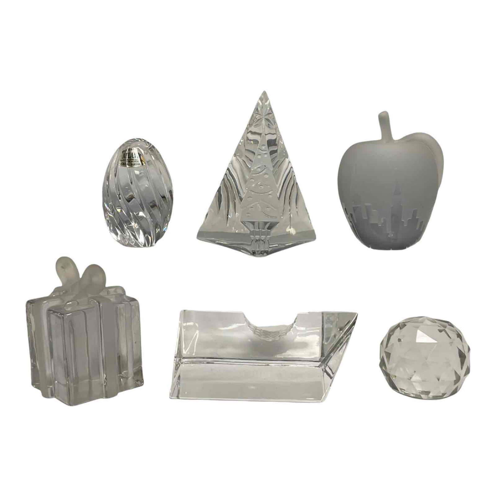 Six Crystal and Glass Paperweights (6) (1 of 17)