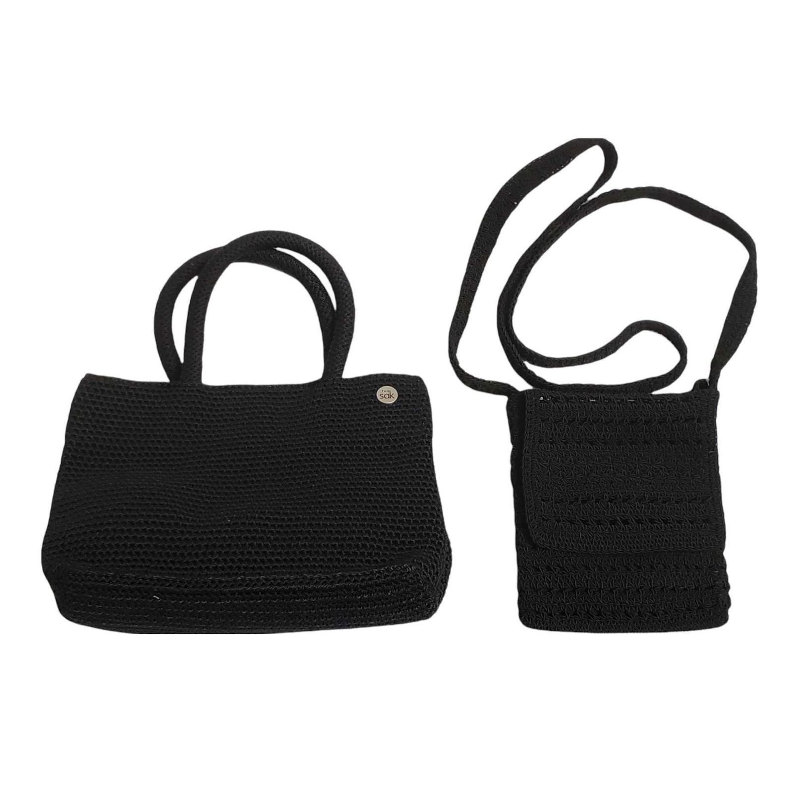 Small Ladies Beach Designer Bags - The SAK and The: Two like new ladies designer textured handbags great for small occasions or beach buming. One by The SAK with matching clip in coin pouch and one by The Limited over the shoulder style bag as shown. L
