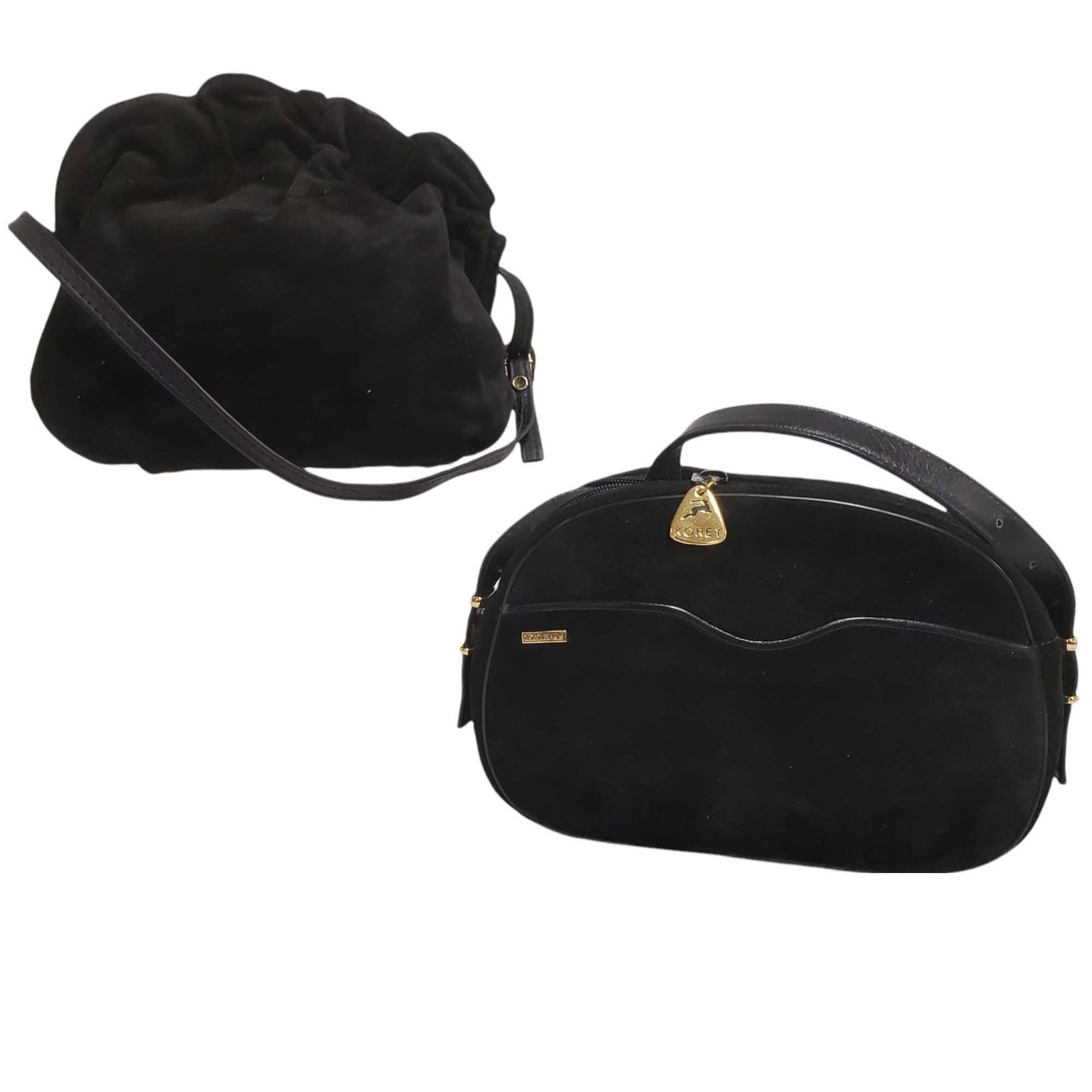 Two Black Leather Fashion Designed  Evening Bags (1 of 20)