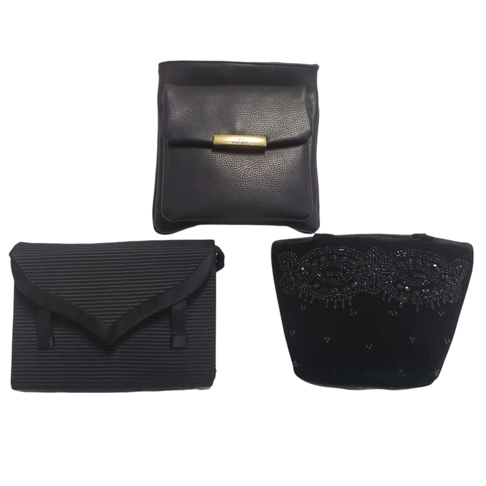 (3) Ladies Clutch Style Purses and Handbag Group (1 of 18)