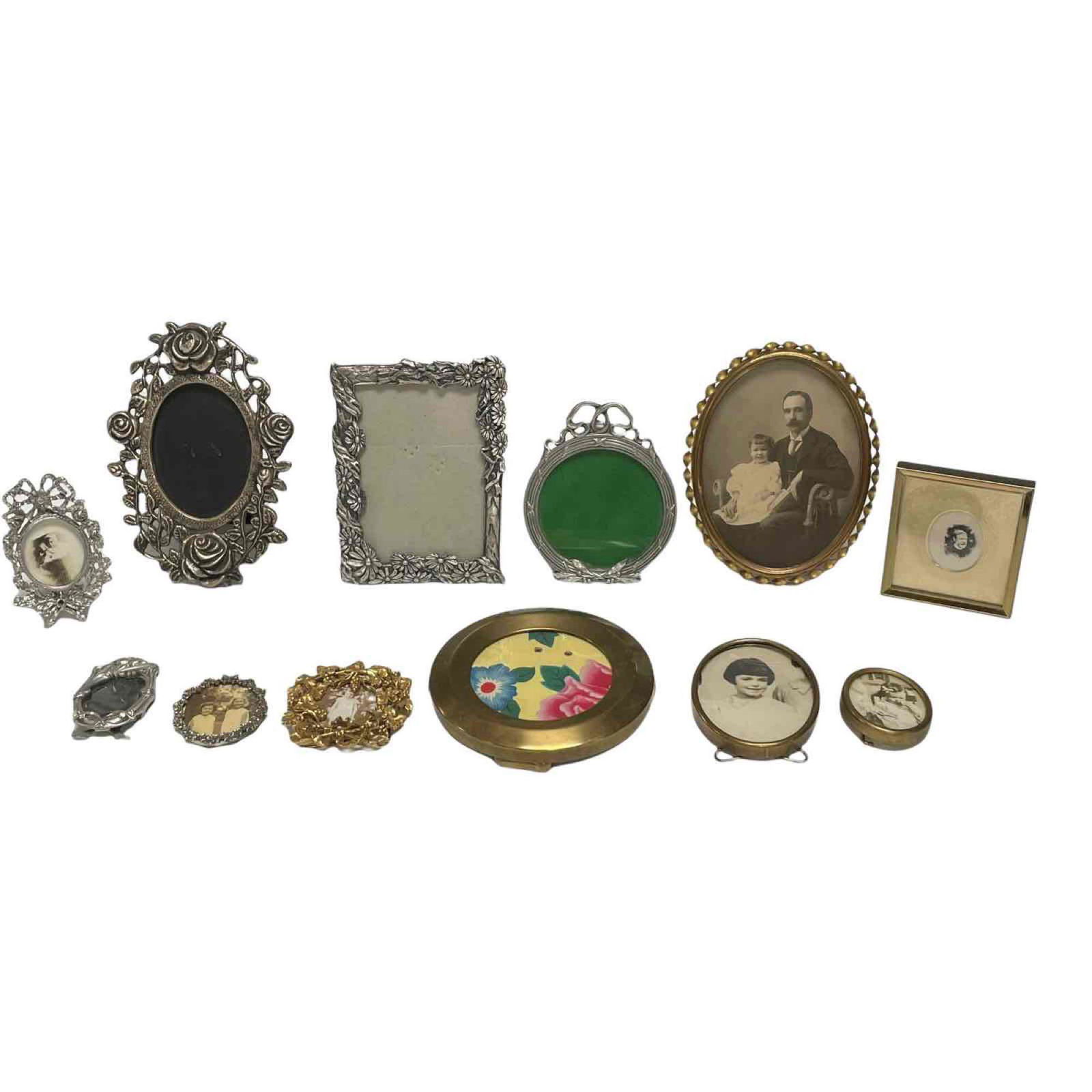 Group of (12) Elias Pewter Picture Frames and Other (1 of 20)