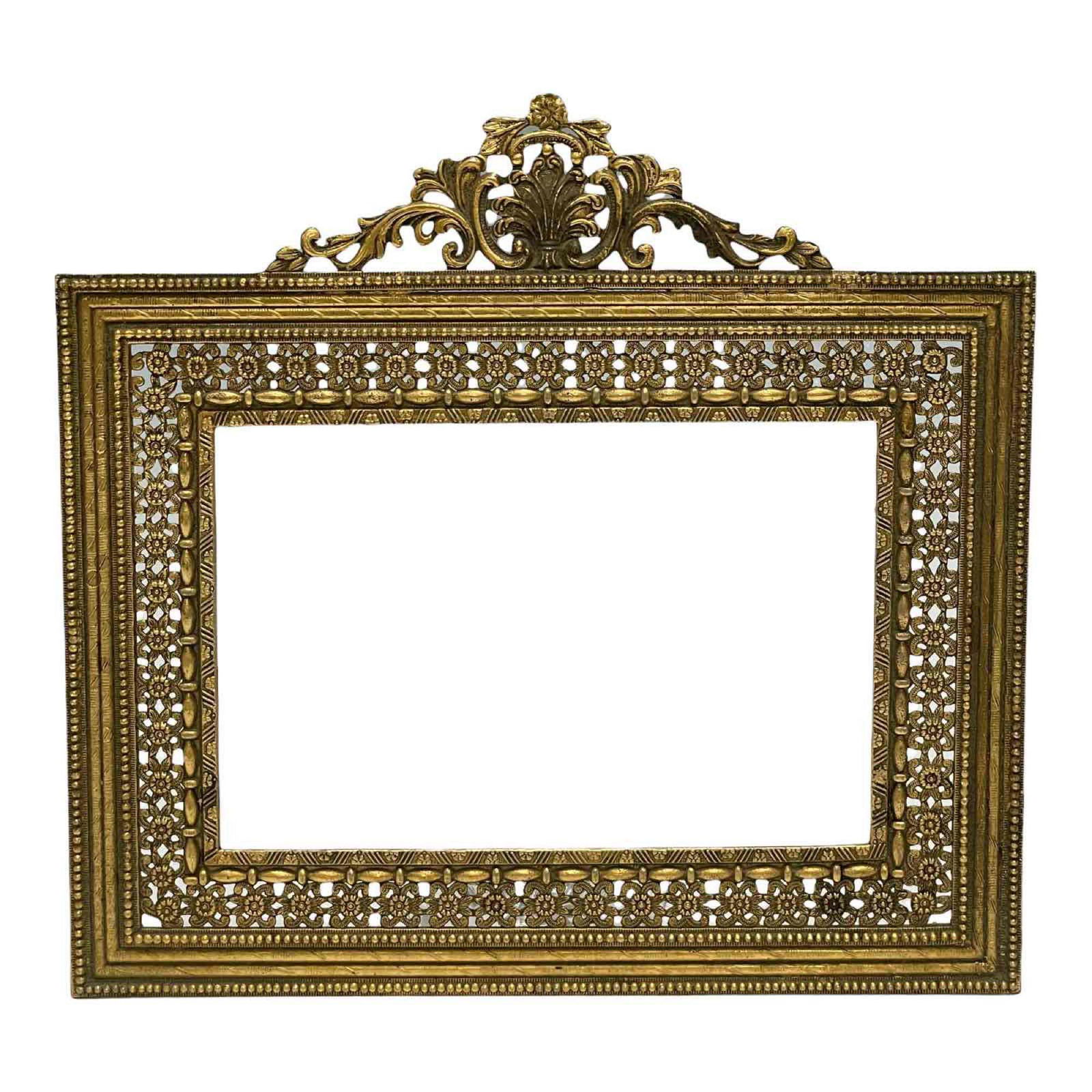 Fine French Art Deco Style Gilt Bronze Picture Frame (1 of 17)