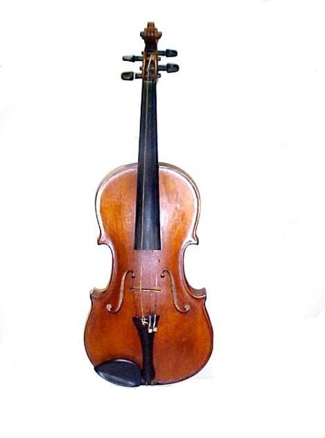 J.P. Kiefer Labeled Strad. Model Violin Ca.1921,: Hamilton Ohio. Two piece tiger maple back in a medium brown color. Condition overall very good with less than normal wear. Appropriate for age.L.O.B. 14 1/8''. Information and condition provided from 