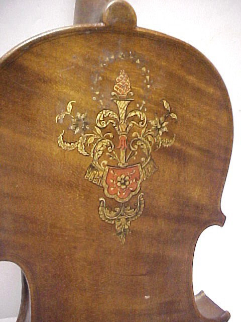 C. Mancenol a Paris Labeled Strad. Model Violin,: Condition fair to good, lower block loose, lacking turn pegs, finger board, tail and chin piece. Lob 14 1/8'' Bid accordingly as if you inspected piece or send Representative. Please look at all photo